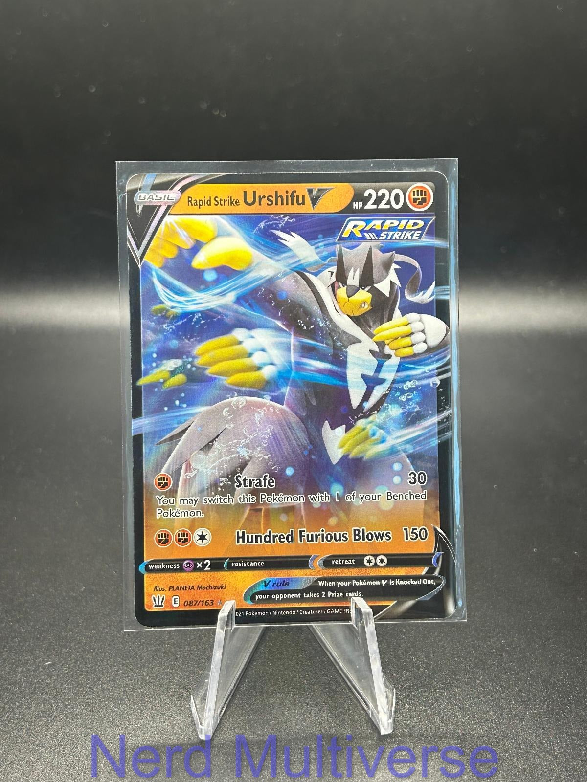 RAPID STRIKE URSHIFU V 087/163 HOLO UR BATTLE STYLES POKEMON NM/M