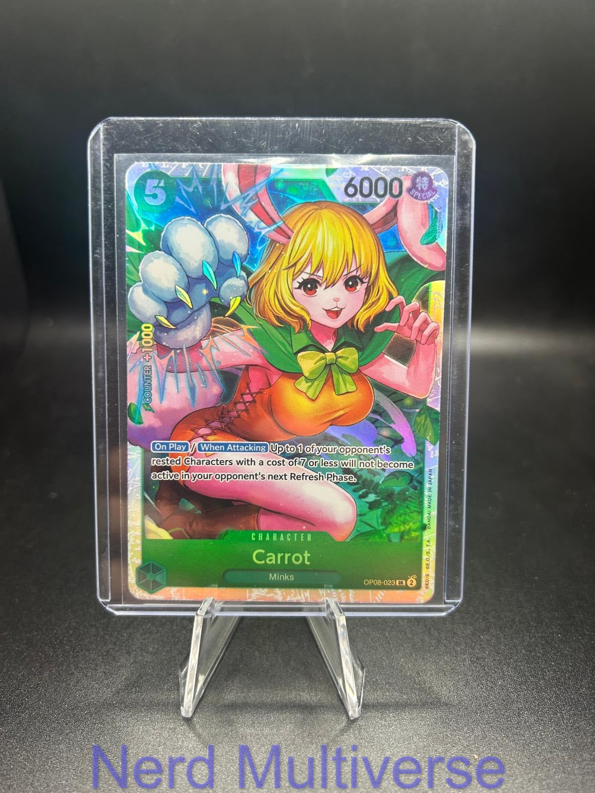 CARROT (023) OP08-023 SR TWO LEGENDS ONE PIECE FOIL NM/M