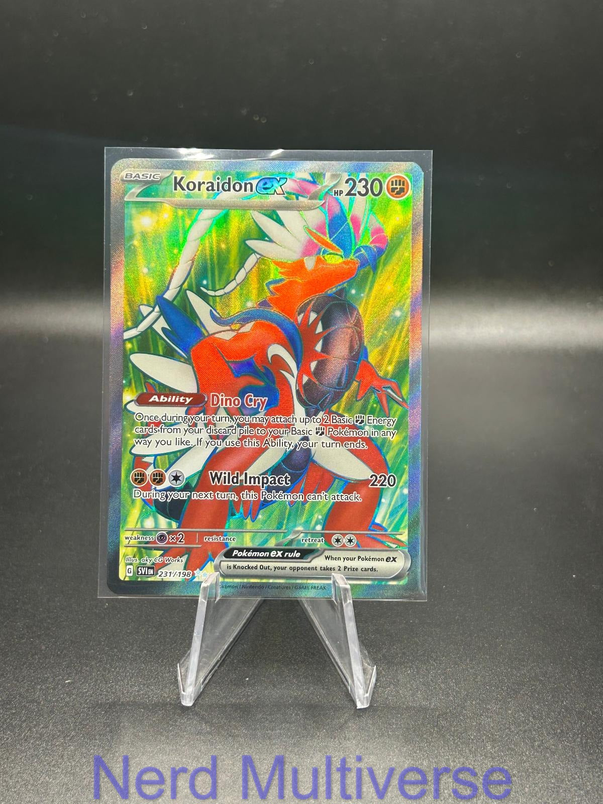 KORAIDON EX 231/198 UR SCARLET & VIOLET POKEMON HOLO NM/M