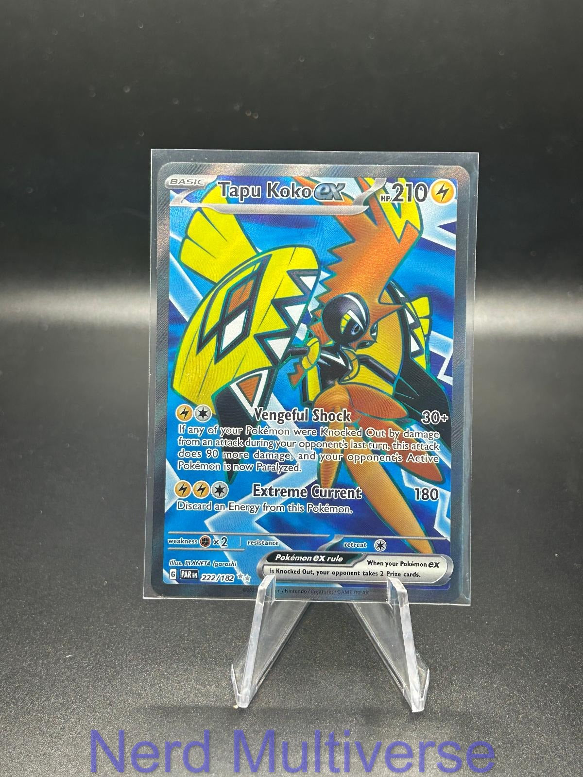 TAPU KOKO EX 222/182 UR PARADOX RIFT POKEMON HOLO NM/M