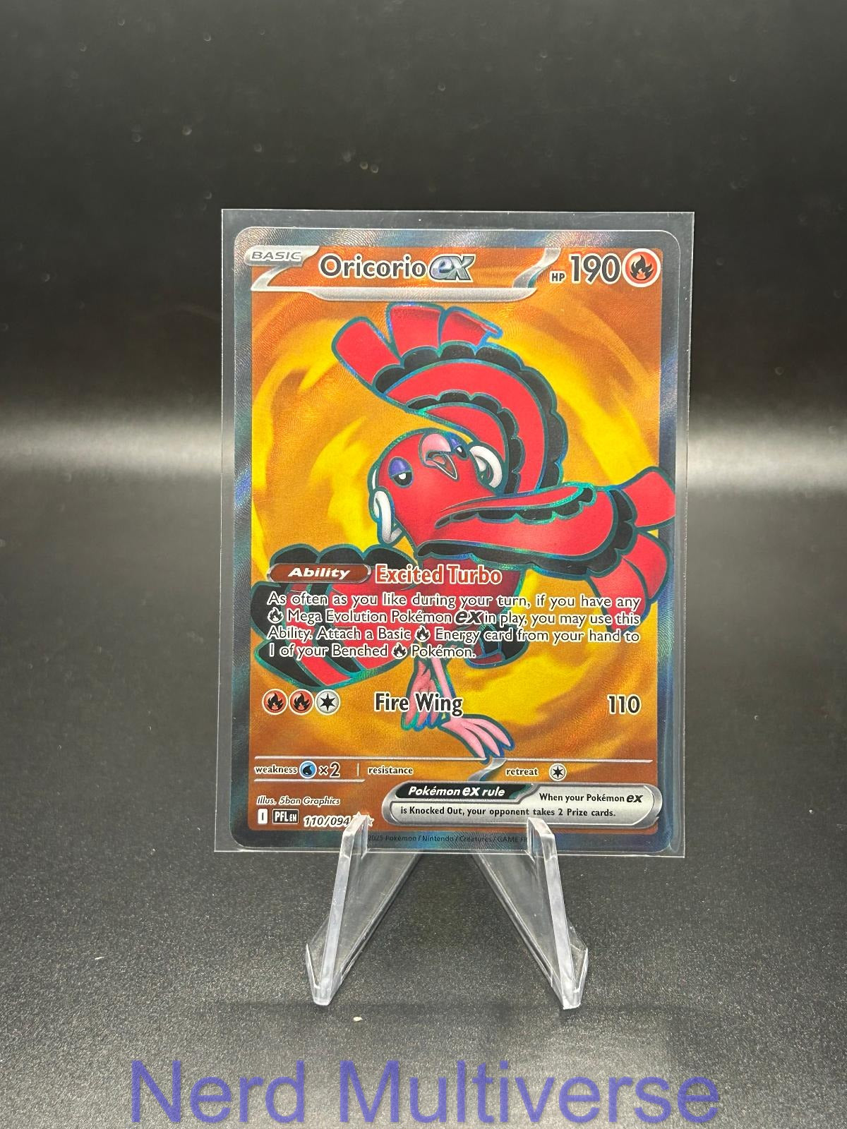 ORICORIO EX 110/094 UR PHANTASMAL FLAMES POKEMON HOLO NM/M