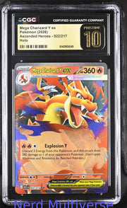 MEGA CHARIZARD Y EX 022/217 HOLO ASCENDED HEROES POKEMON CGC 10 049