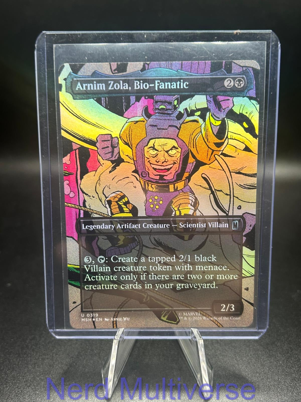 ARNIM ZOLA, BIO-FANATIC (BORDERLESS) 319 MARVEL SUPER HEROES MAGIC