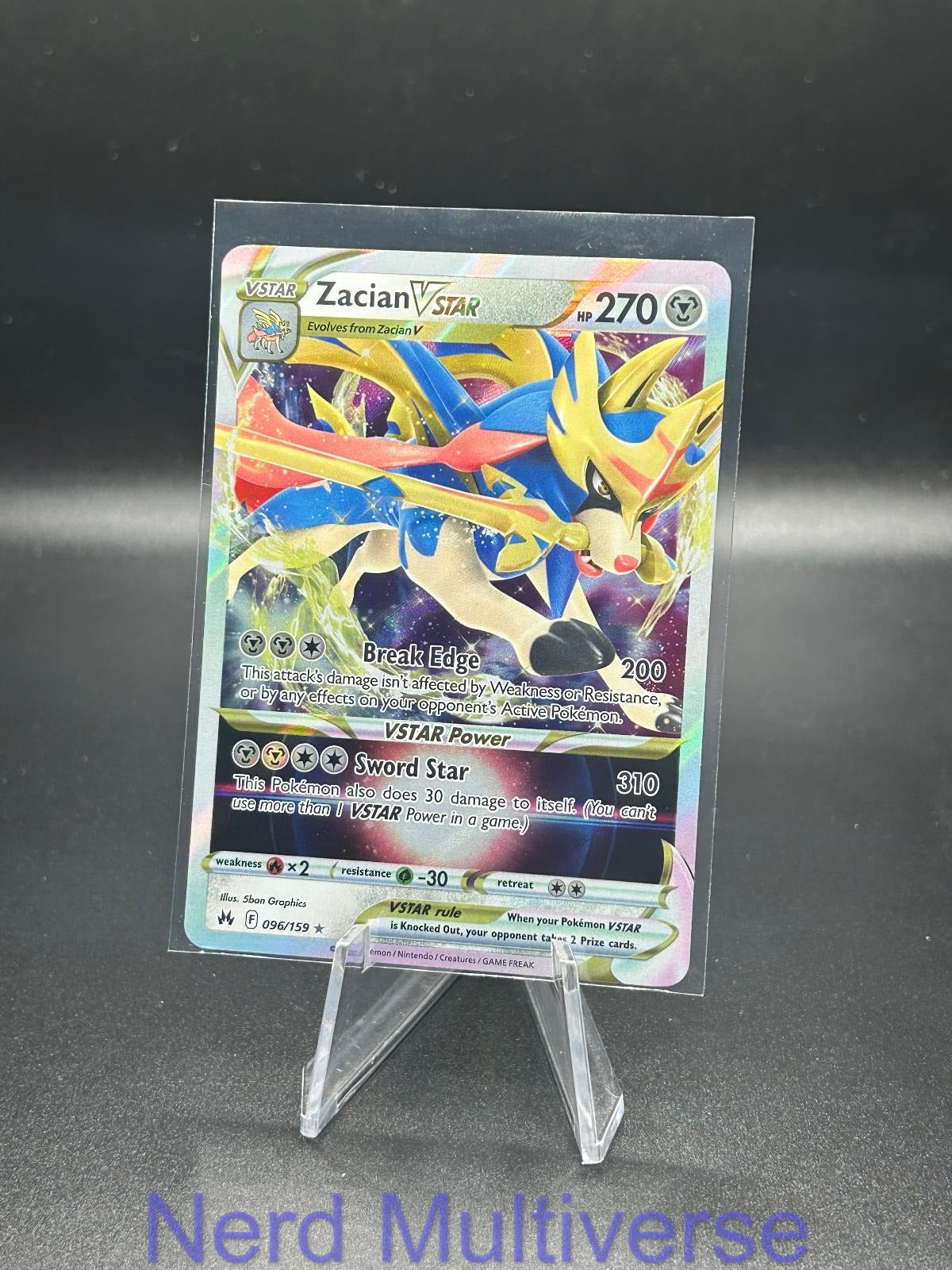 ZACIAN VSTAR 096/159 HOLO UR CROWN ZENITH POKEMON NM/M