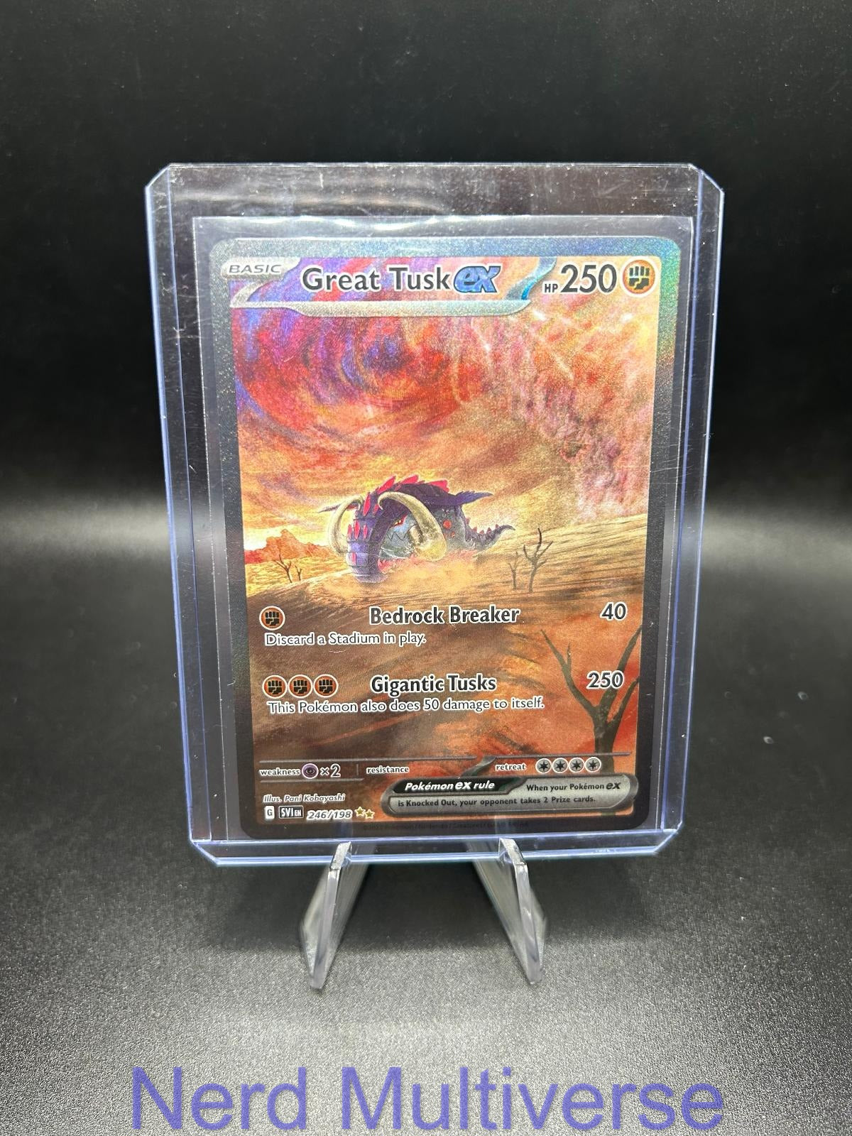 GREAT TUSK EX 246/198 SIR SCARLET & VIOLET POKEMON HOLO NM/M