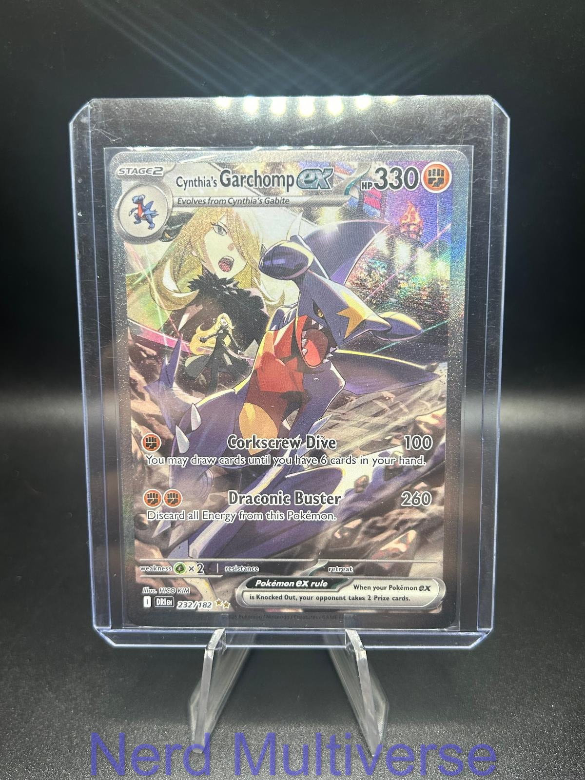 CYNTHIA'S GARCHOMP EX 232/182 SIR DESTINED RIVALS POKEMON HOLO NM/M