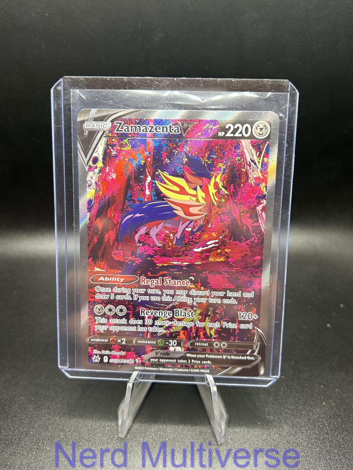 ZAMAZENTA V GG54/GG70 HOLO V RARE CROWN ZENITH GALARIAN GALLERY POKEMON NM/M