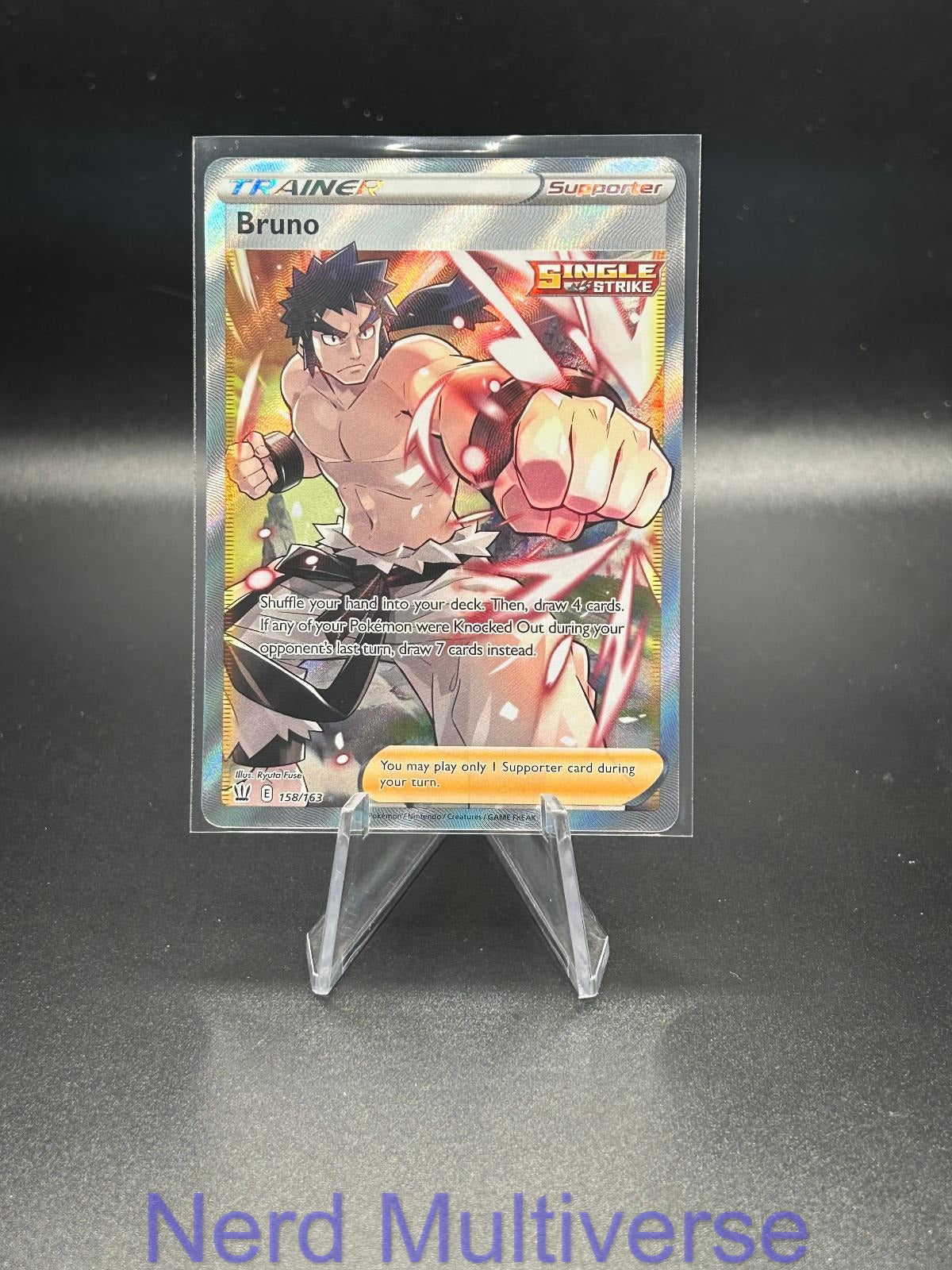 BRUNO 158/163 UR BATTLE STYLES POKEMON HOLO NM/M
