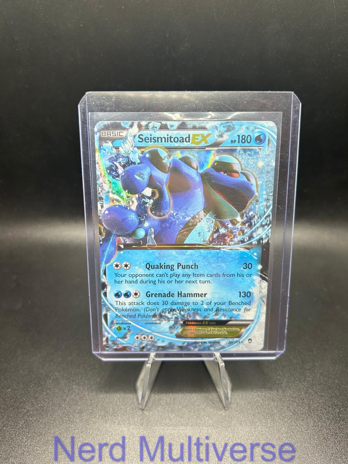 SEISMITOAD EX 20/111 HOLO EX RARE FURIOUS FISTS POKEMON LP