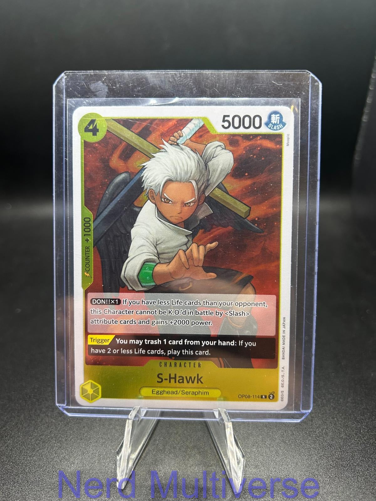 S-HAWK OP08-114 R TWO LEGENDS ONE PIECE FOIL NM/M