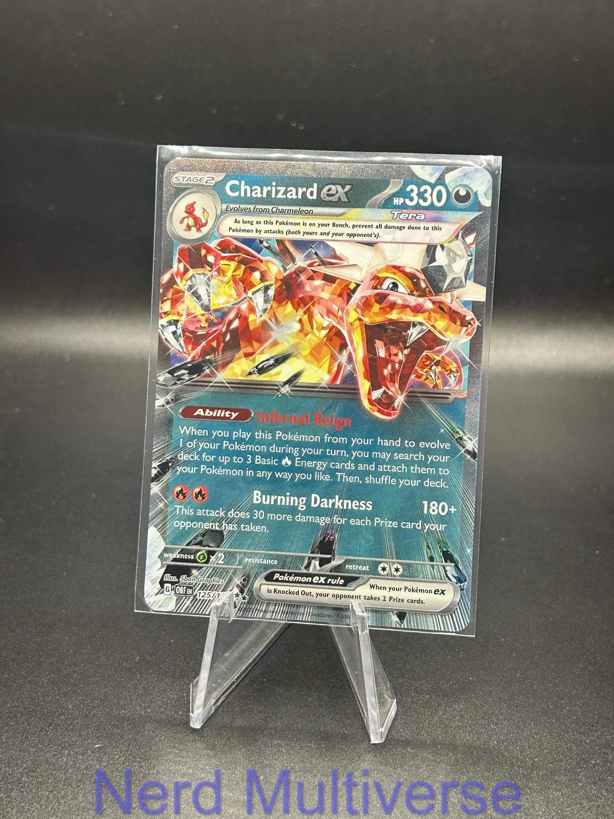 CHARIZARD EX 054/091 RR PALDEAN FATES POKEMON HOLO NM/M