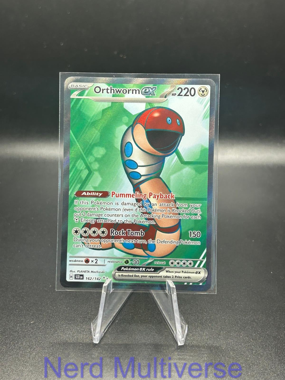 ORTHWORM EX 162/142 UR STELLAR CROWN POKEMON HOLO NM/M