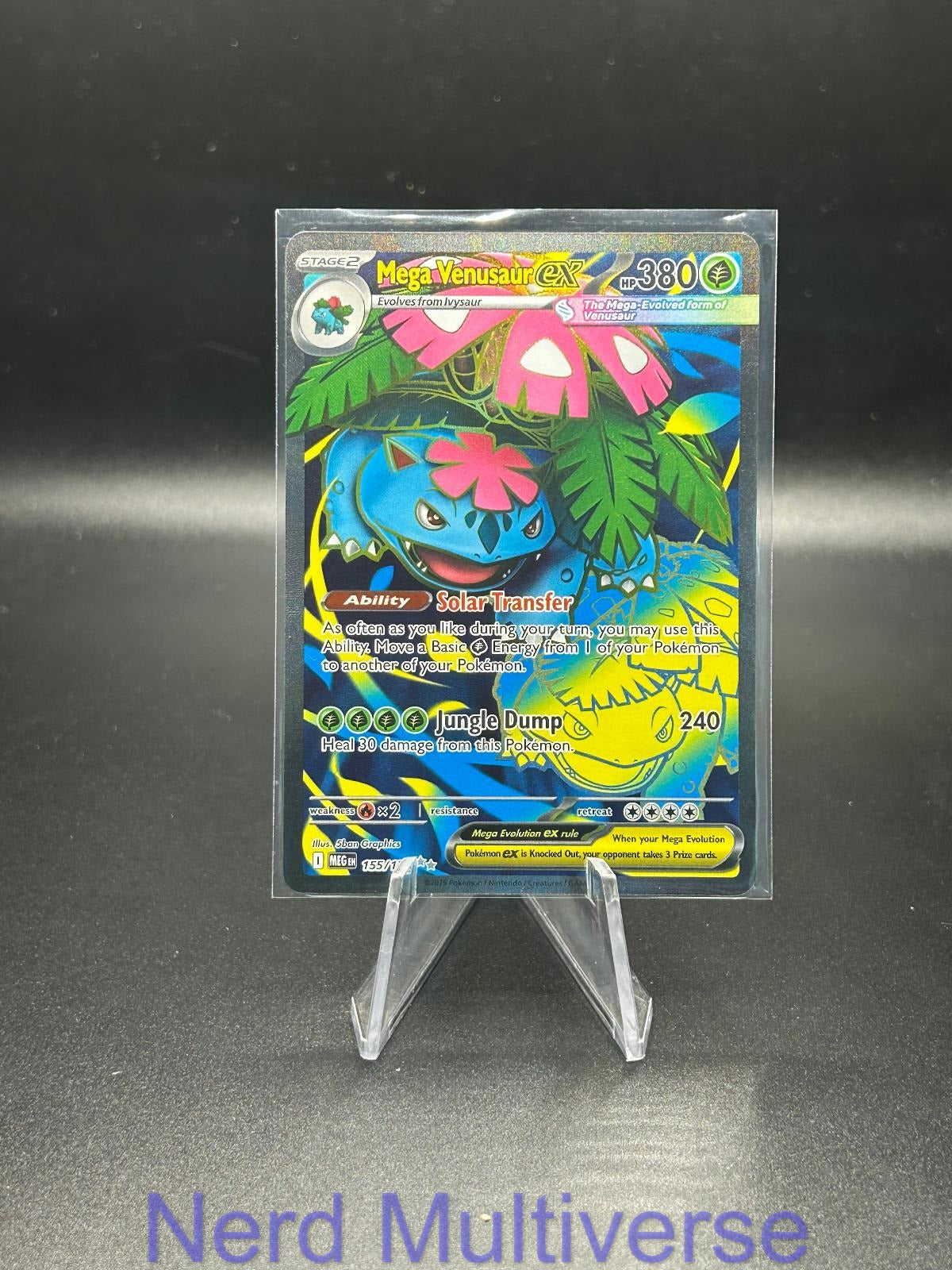 MEGA VENUSAUR EX 155/132 UR MEGA EVOLUTION POKEMON HOLO NM/M