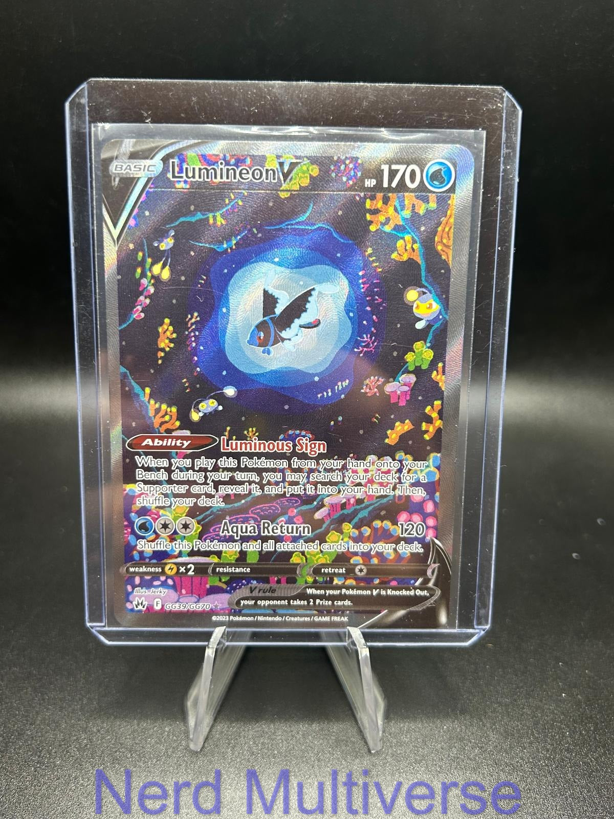 LUMINEON V GG39/GG70 HOLO V RARE CROWN ZENITH GALARIAN GALLERY POKEMON NM/M