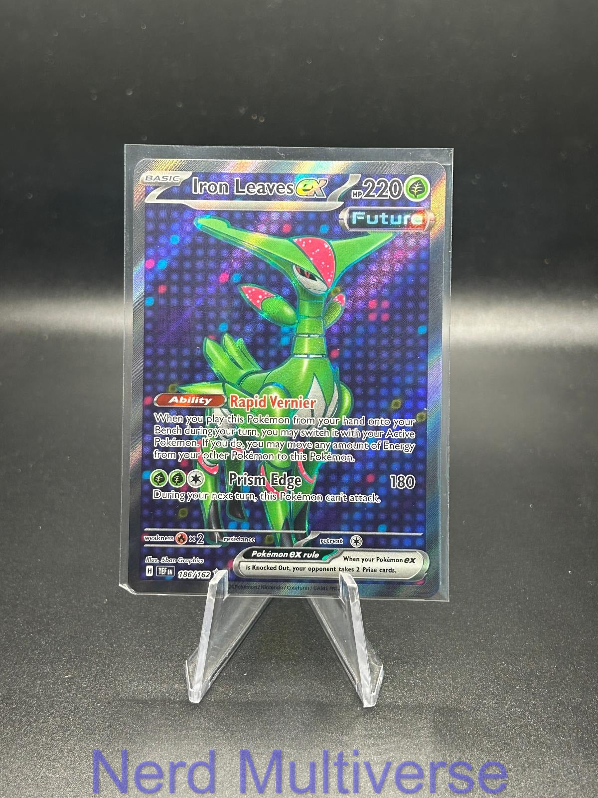 IRON LEAVES EX 186/162 UR TEMPORAL FORCES POKEMON HOLO NM/M