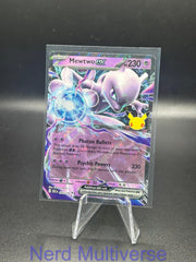 MEWTWO EX 064/128 RR ME: 30TH CELEBRATION POKEMON HOLO NM/M