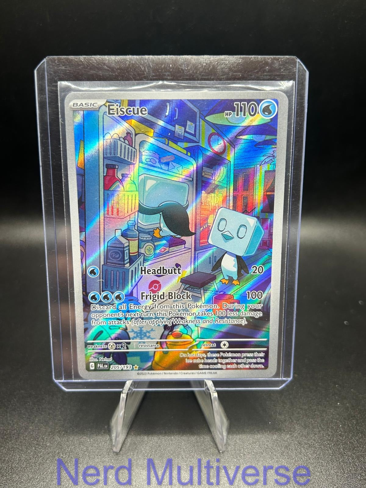 EISCUE 205/193 IR PALDEA EVOLVED POKEMON HOLO NM/M