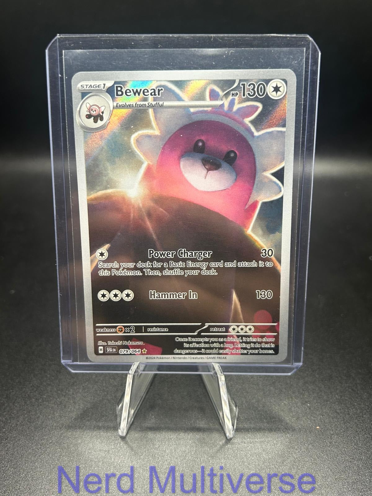 BEWEAR 079/064 IR SHROUDED FABLE POKEMON HOLO NM/M