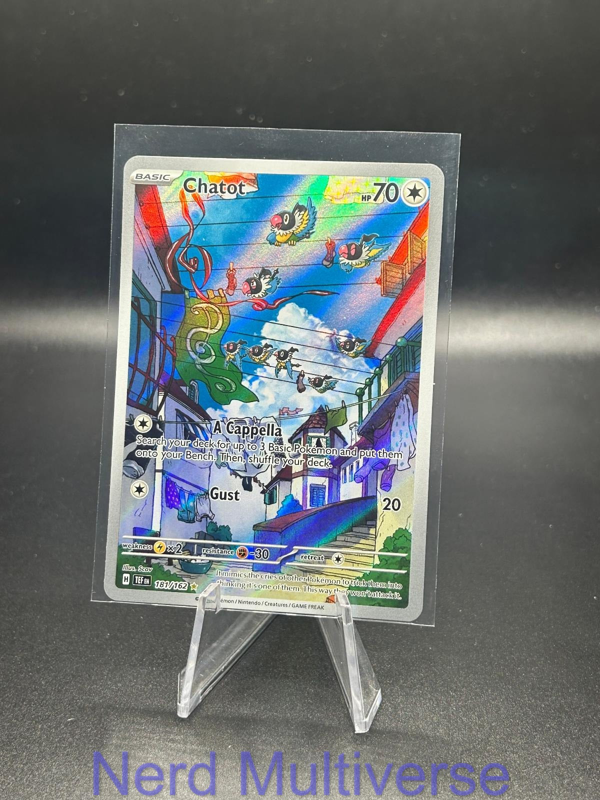 CHATOT 181/162 IR TEMPORAL FORCES POKEMON HOLO NM/M