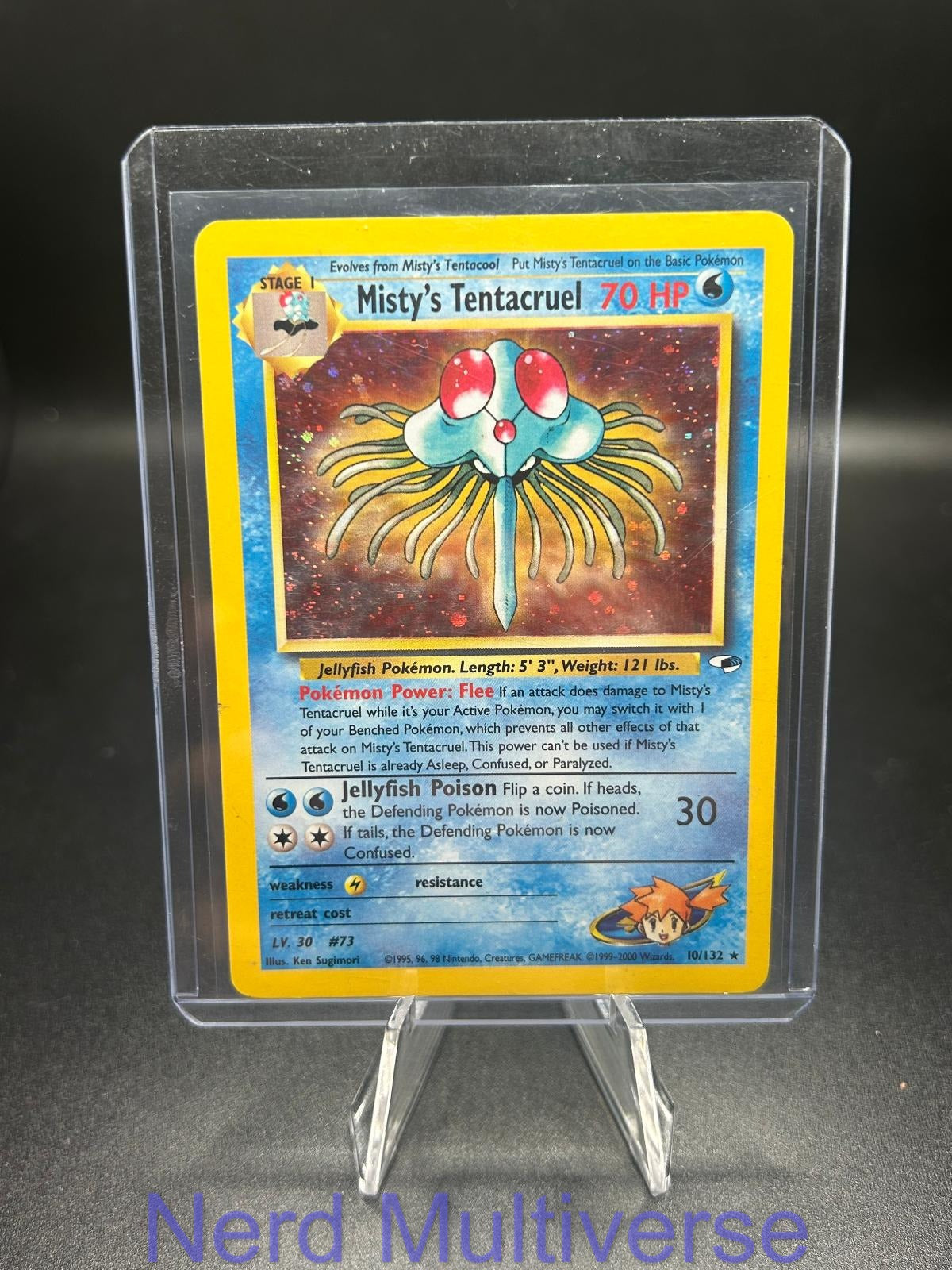 MISTY'S TENTACRUEL 10/132 R GYM HEROES POKEMON UNLIMITED HOLO NM/M