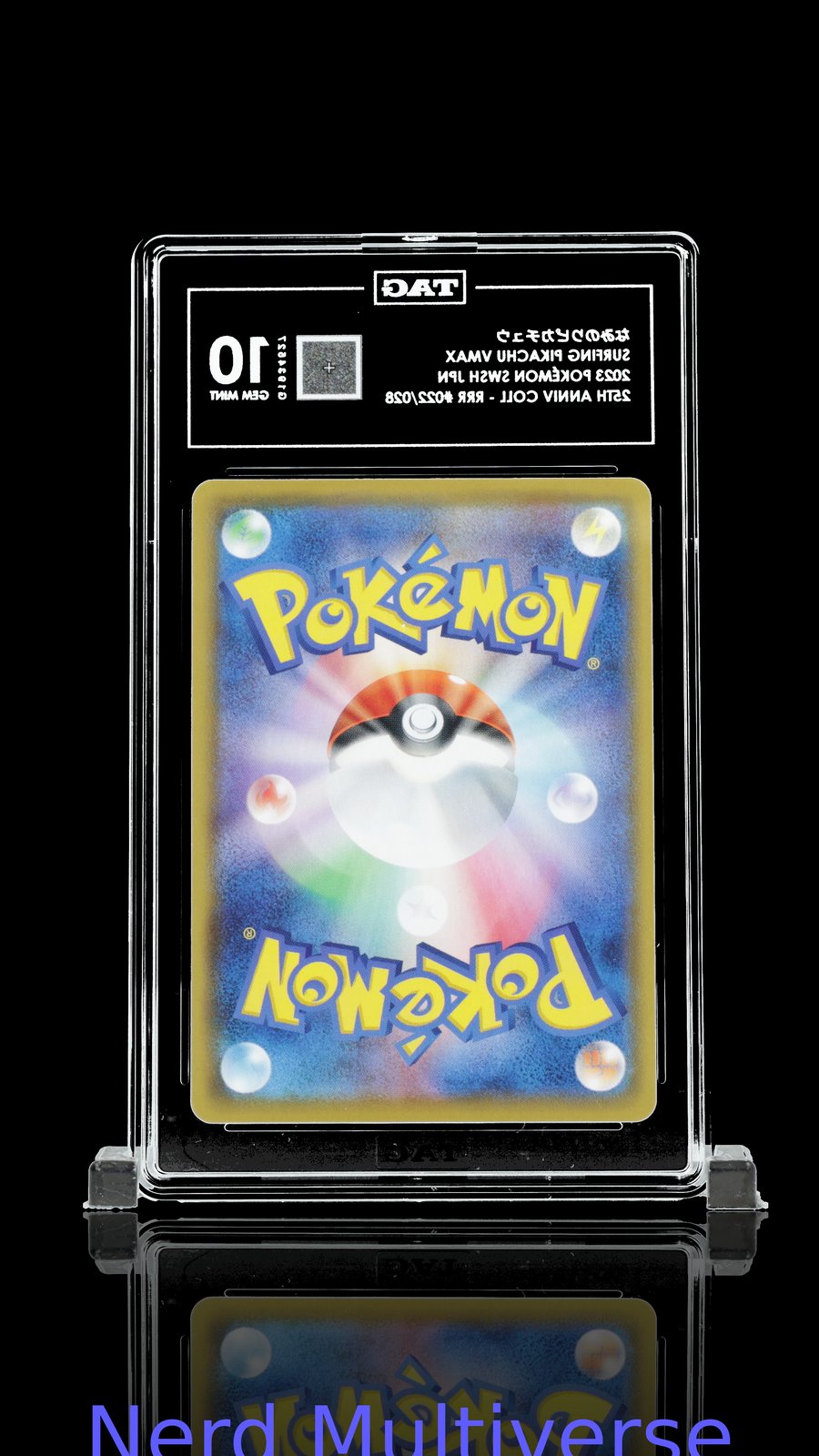 なみのりピカチュウ SURFING PIKACHU VMAX 022/028 TRIPLE RARE POKEMON TAG 10 527
