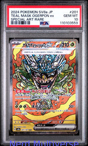 TEAL MASK OGERPON EX 201/187 SPECIAL ART RARE POKEMON JAPANESE PSA 10 559