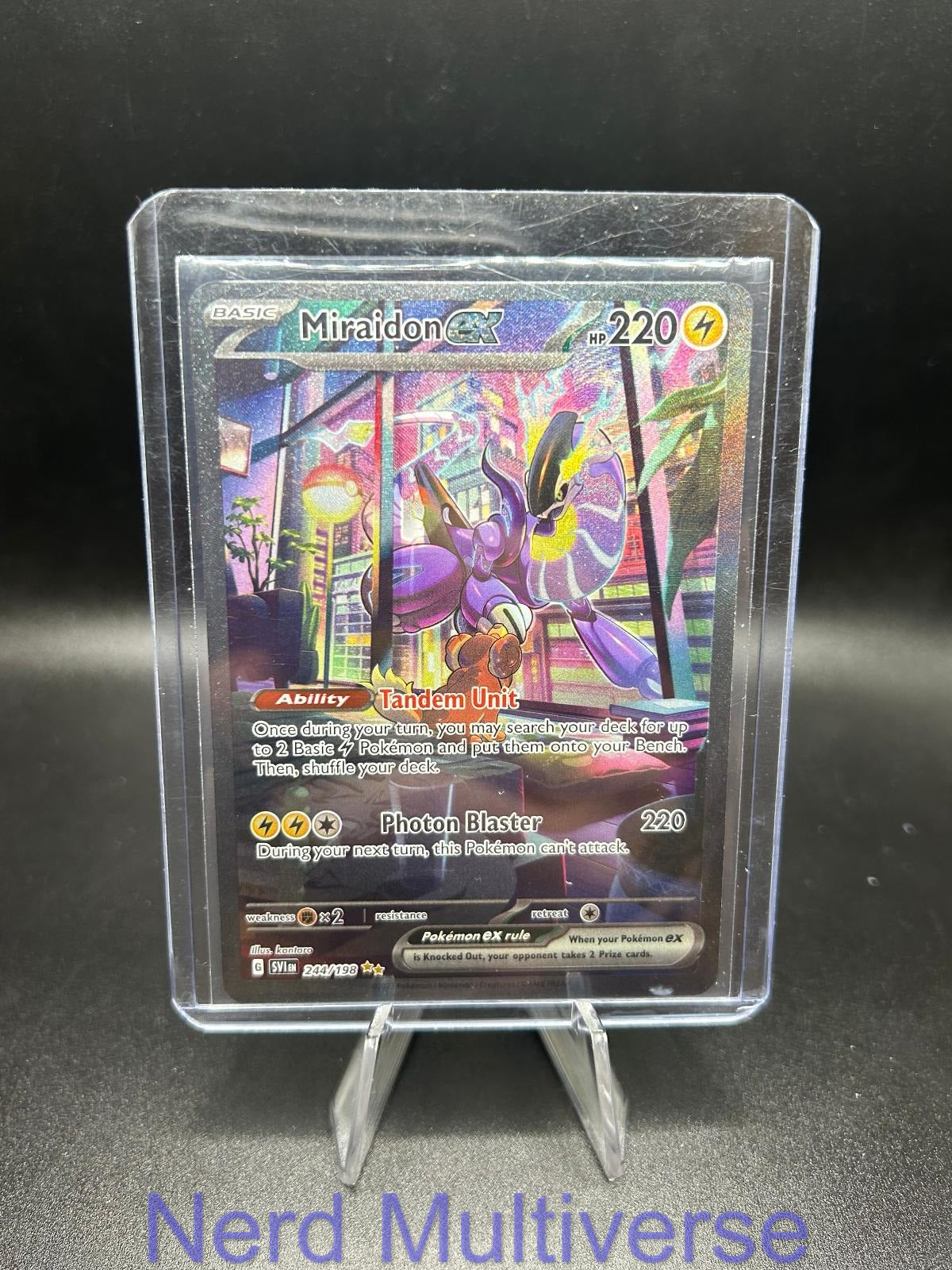 MIRAIDON EX 244/198 SIR SCARLET & VIOLET POKEMON HOLO NM/M