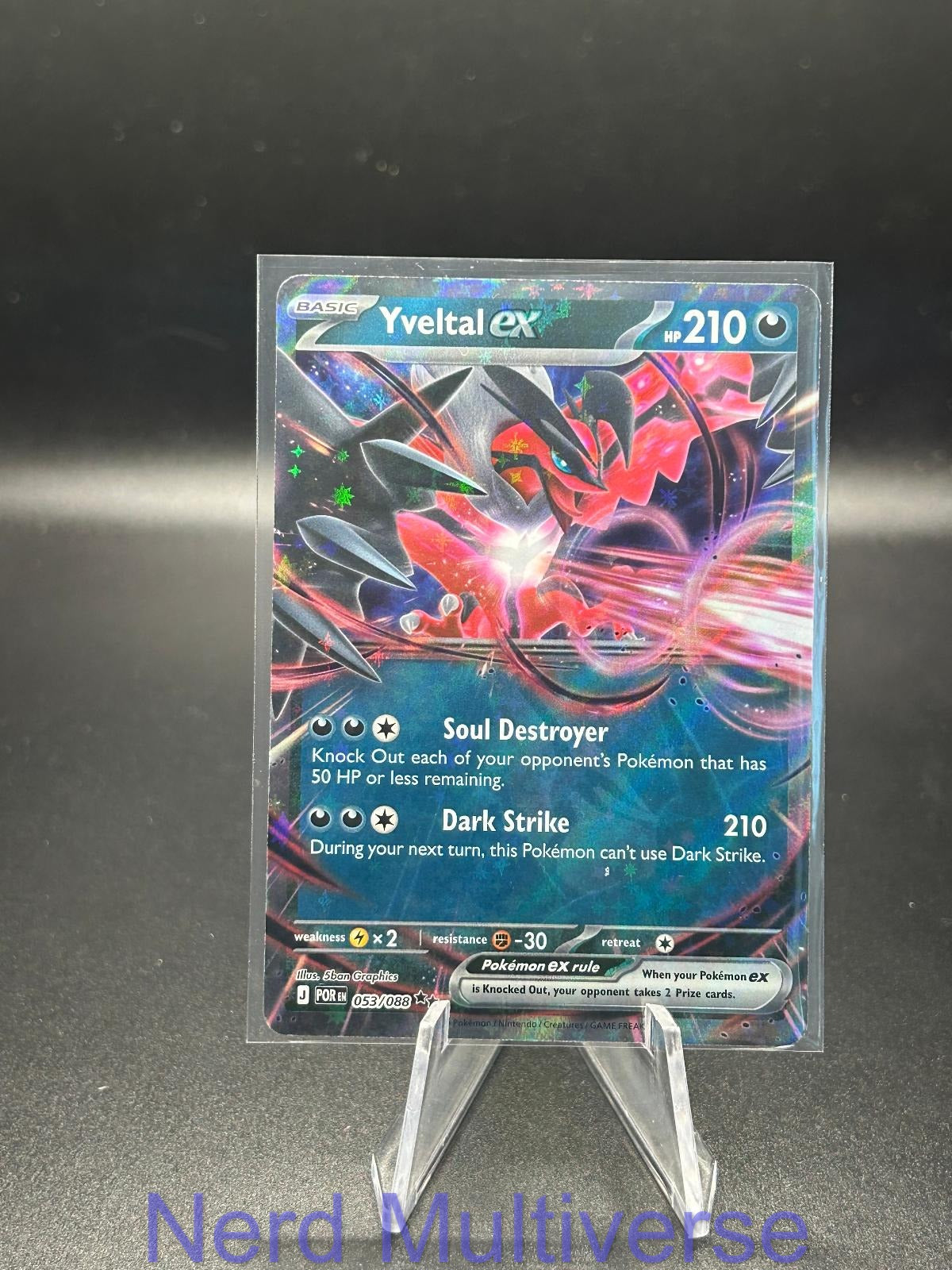 YVELTAL EX 053/088 RR PERFECT ORDER POKEMON HOLO NM/M