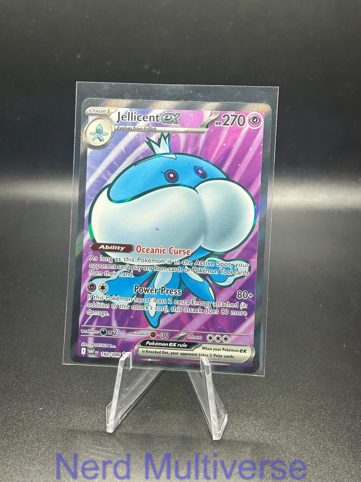 JELLICENT EX 160/086 HOLO UR WHITE FLARE POKEMON NM/M