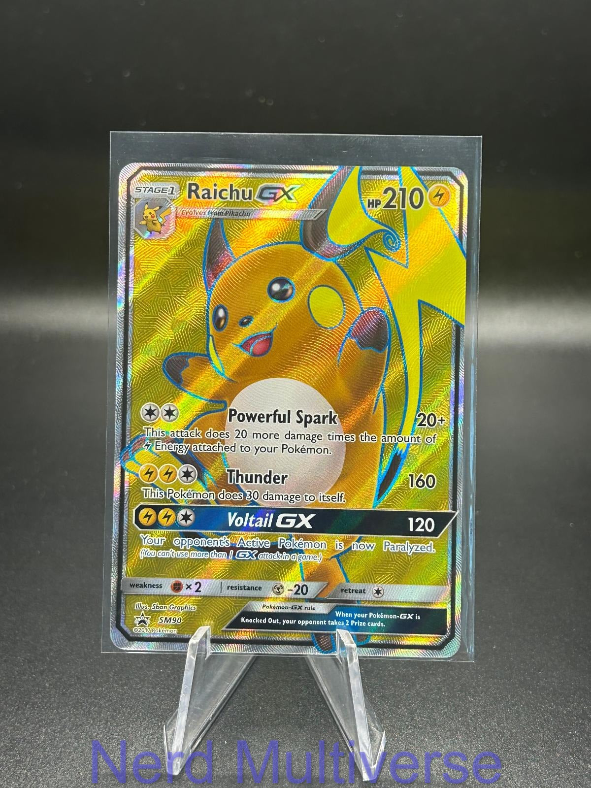 RAICHU GX - SM90 HOLO P SUN & MOON PROMO POKEMON NM/M