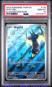 WATTREL 178/167 ILLUSTRATION RARE TWM EN-TWILIGHT MASQUERADE POKEMON PSA 10 571