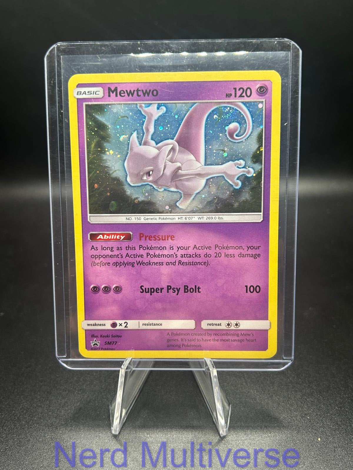 MEWTWO - SM77 HOLO P SUN & MOON PROMO POKEMON NM/M