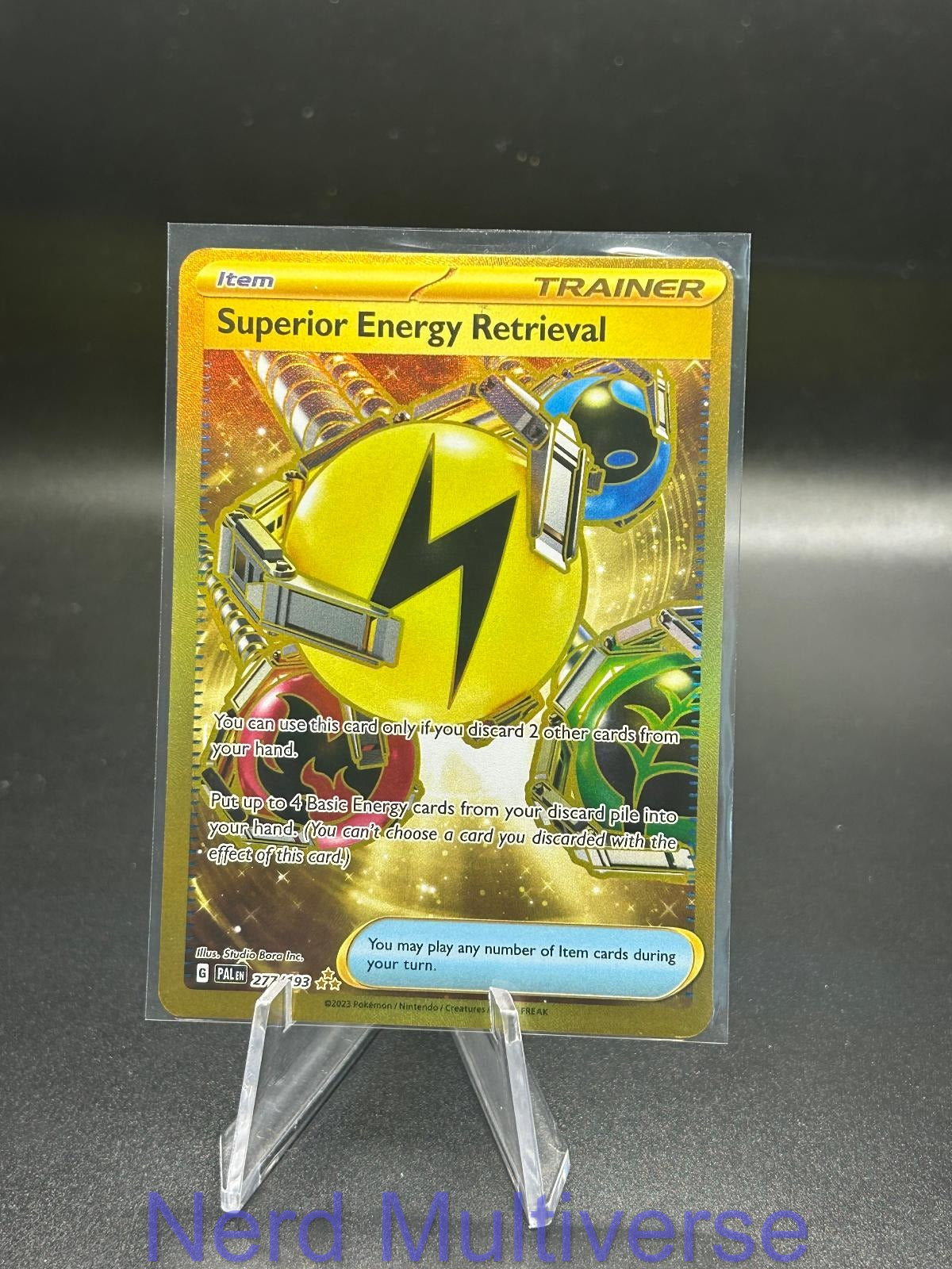 SUPERIOR ENERGY RETRIEVAL 277/193 HR PALDEA EVOLVED POKEMON HOLO NM/M