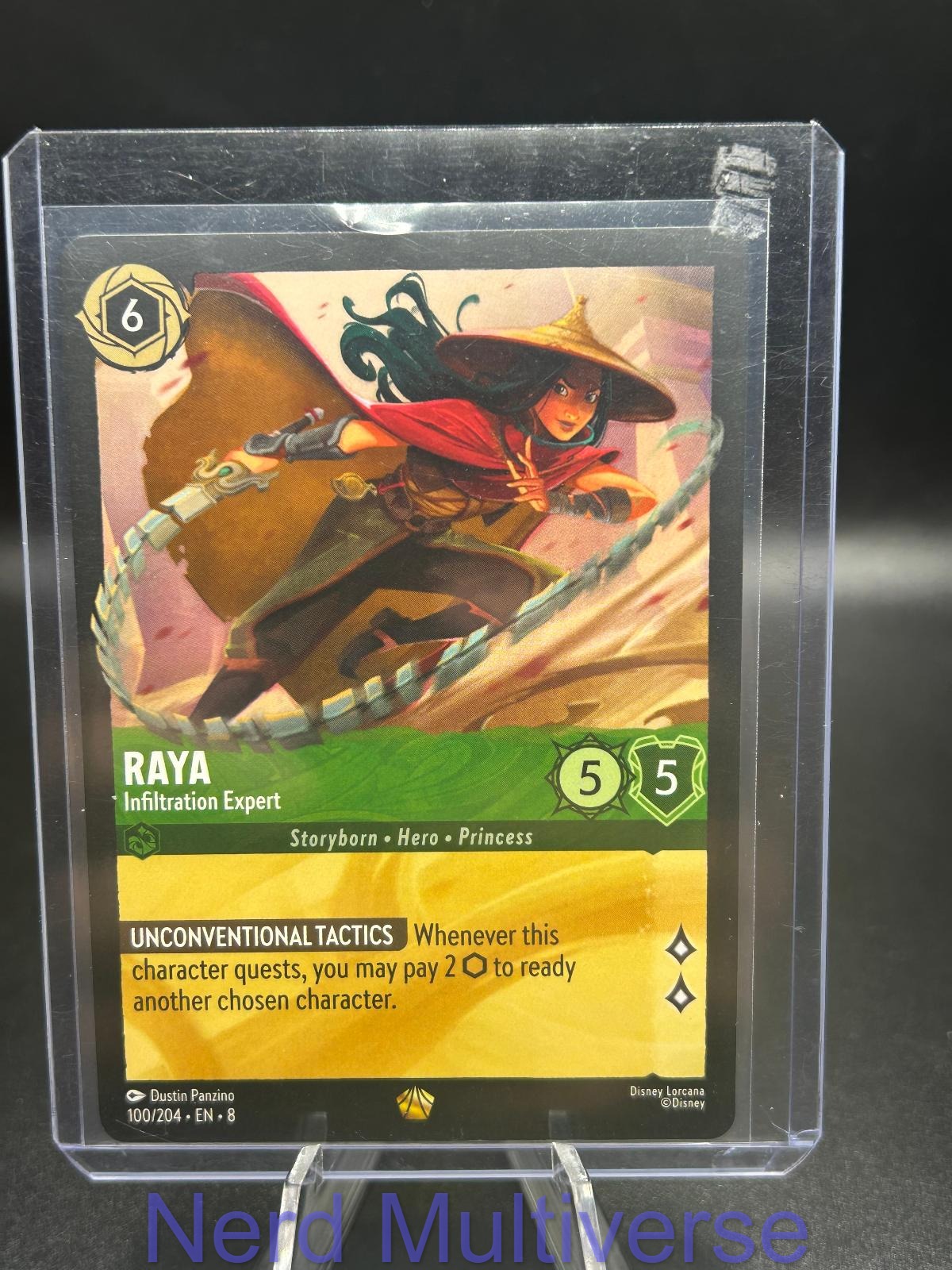RAYA - INFILTRATION EXPERT 100/204 LEGENDARY REIGN OF JAFAR LORCANA NM/M