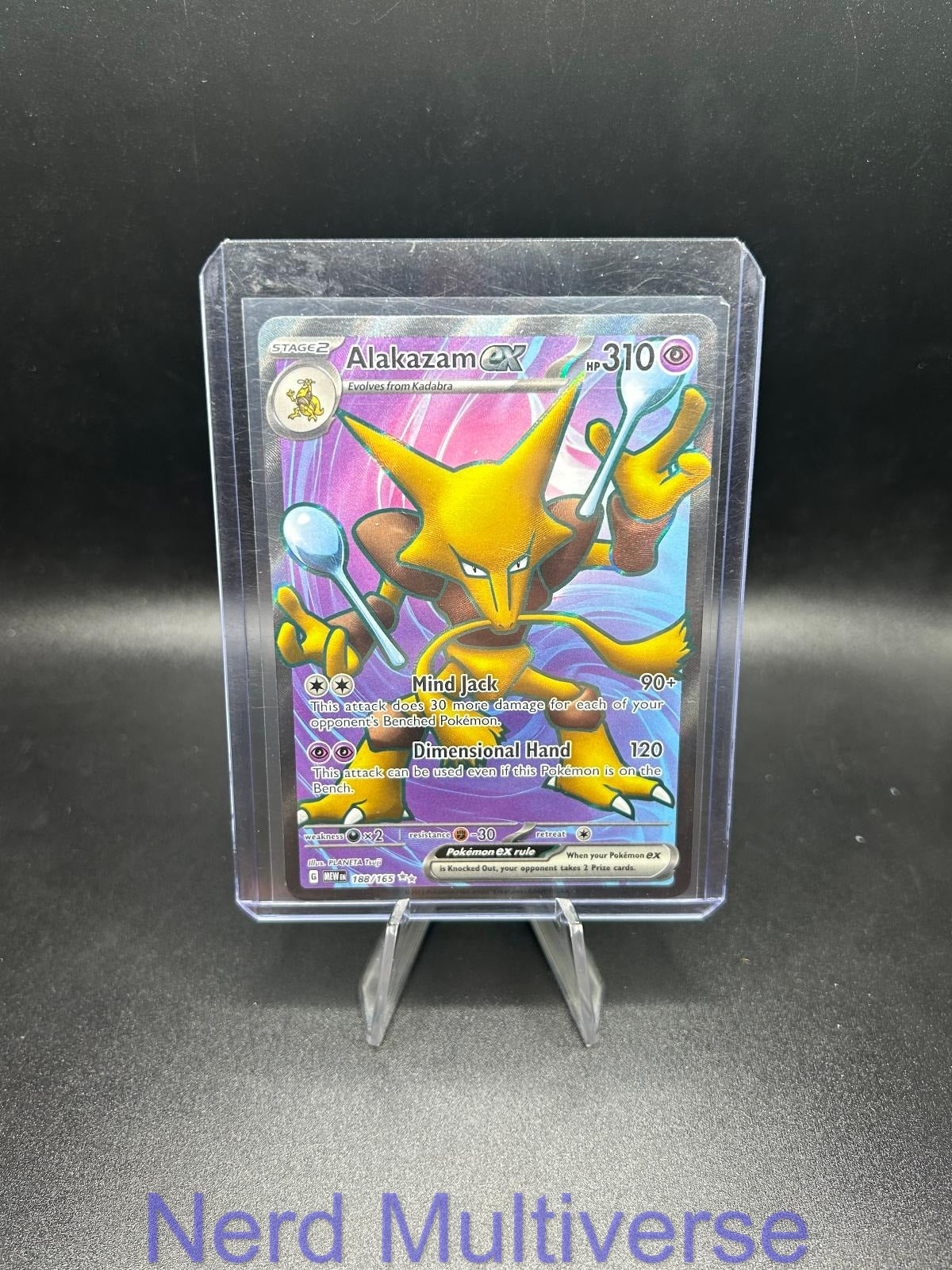 ALAKAZAM EX 188/165 UR 151 POKEMON HOLO NM/M