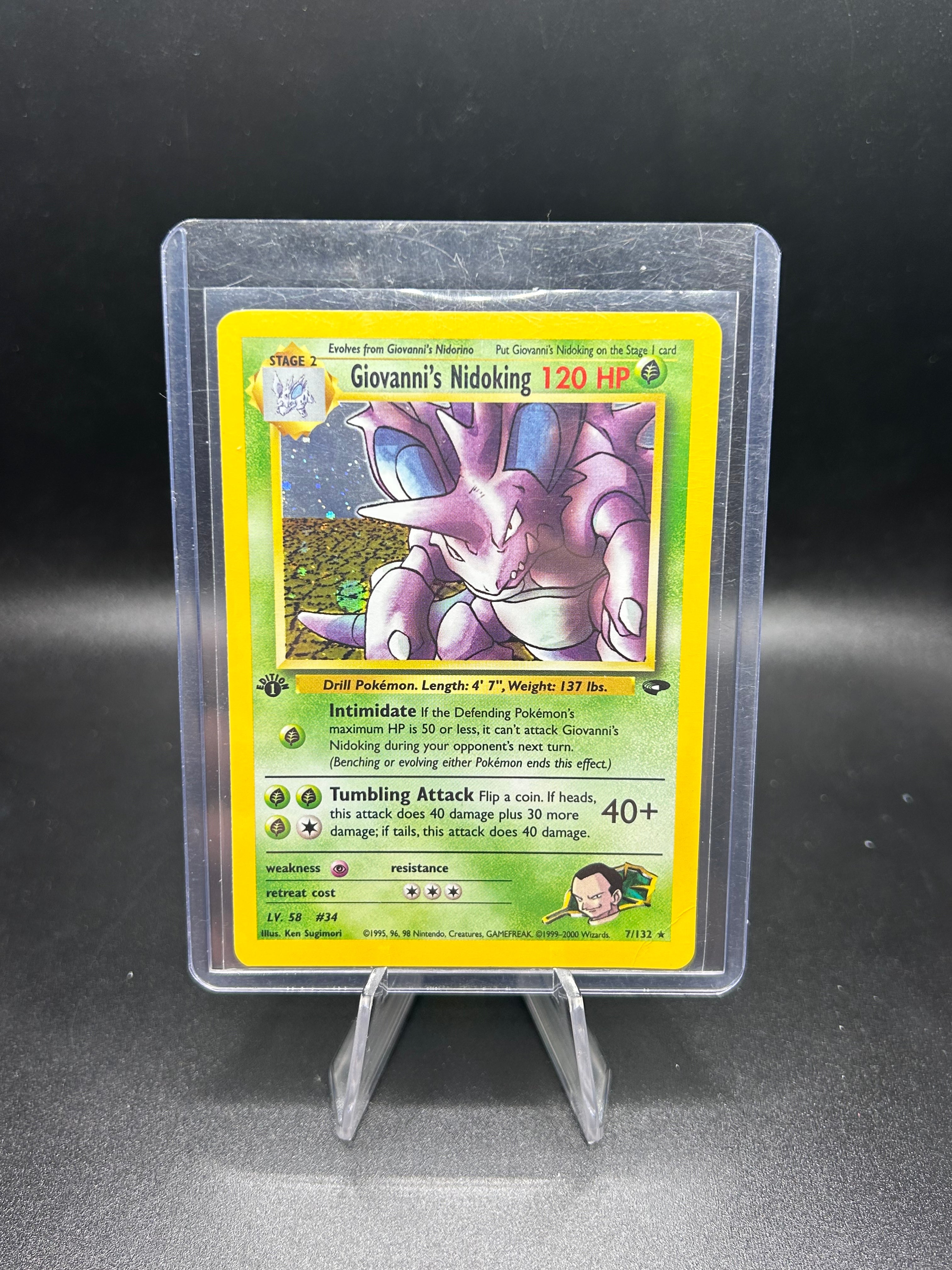 Giovanni's Nidoking Gym Challenge (1st Edition) Holo 7/132