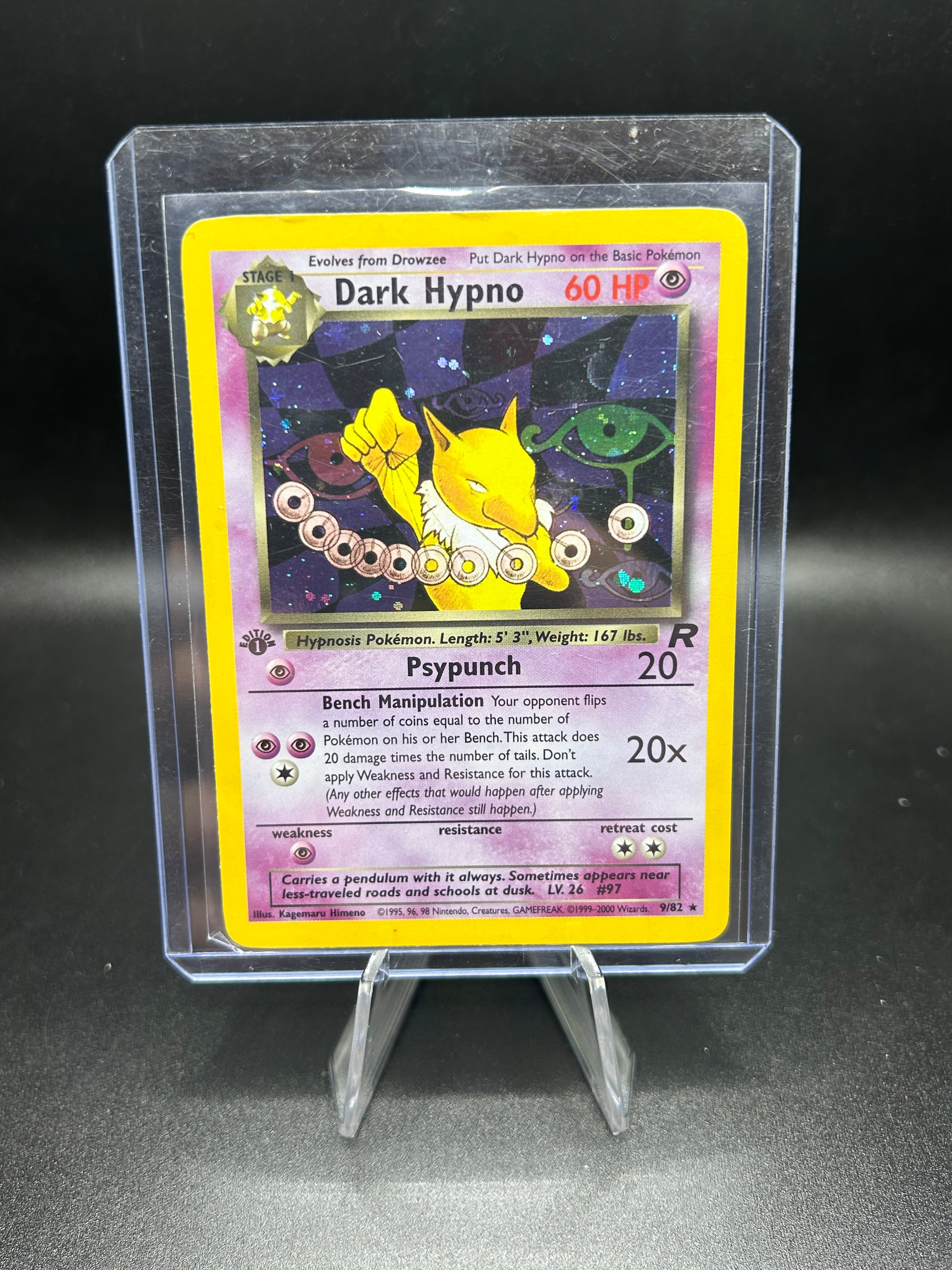 Dark Hypno Team Rocket (1st Edition) 9/82 (Holo)
