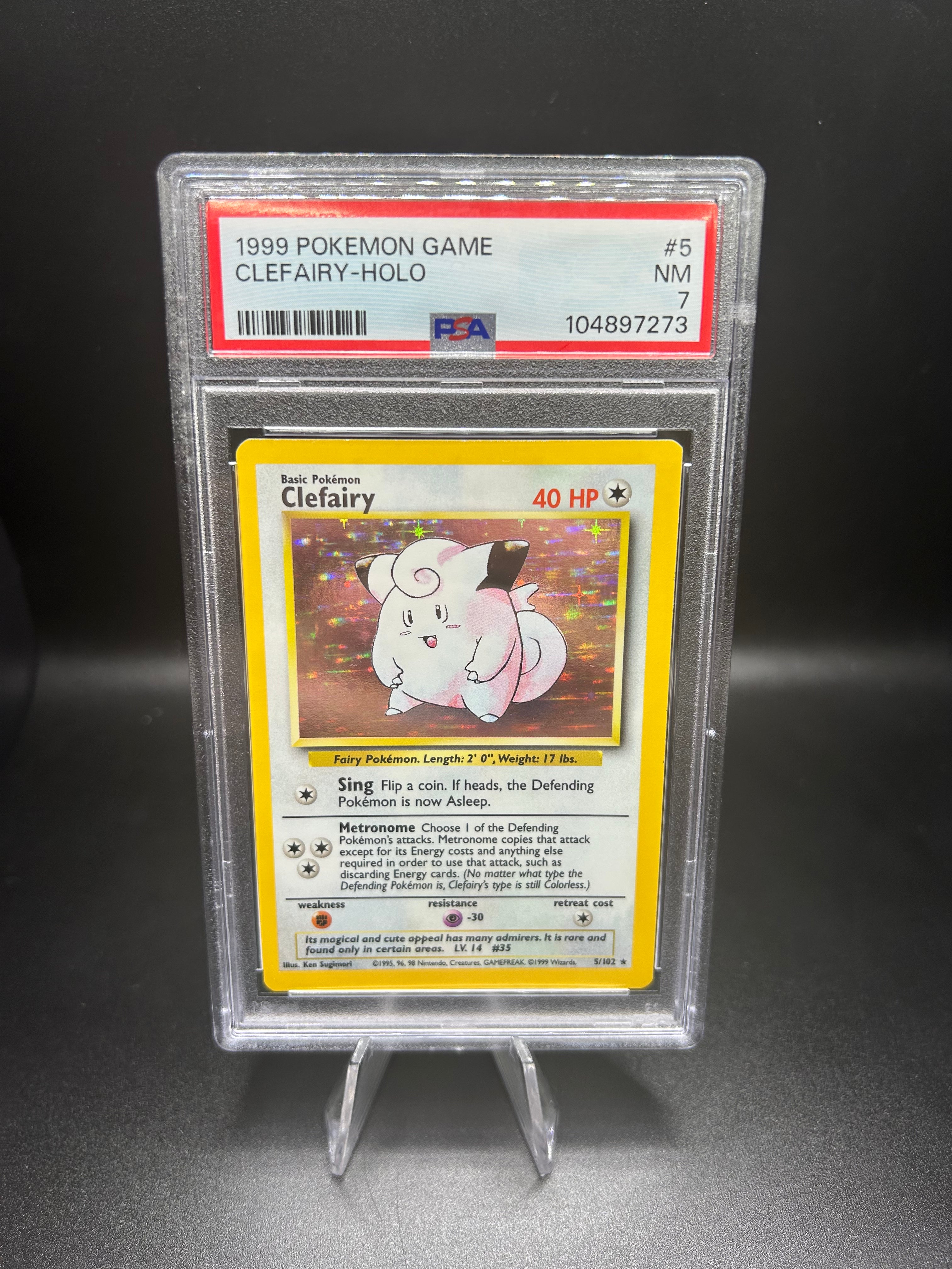 Clefairy Holo Base Set (Unlimited) 5/102