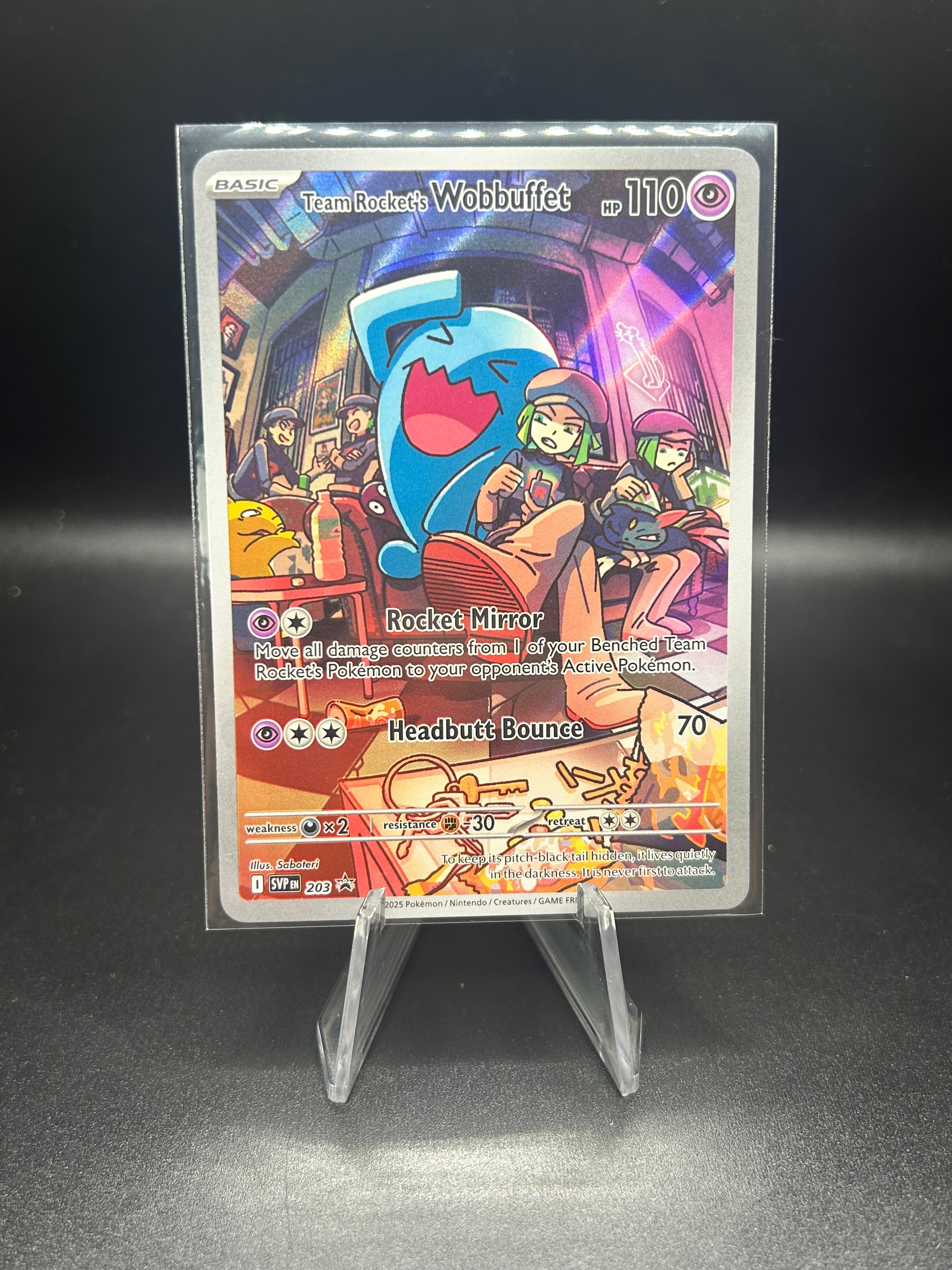 Team Rocket's Wobbuffet Black Star Promo