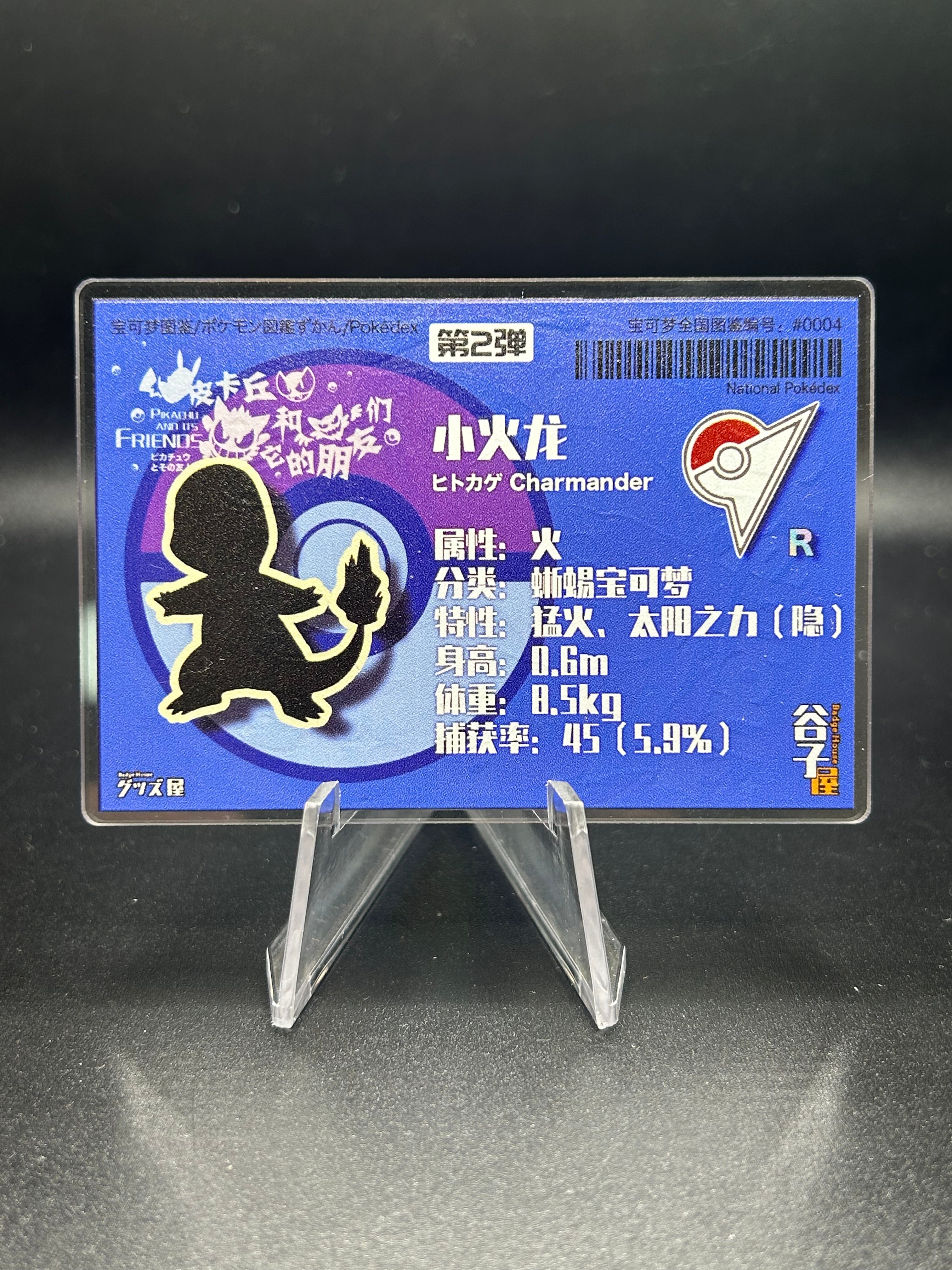 Acrylic Pokemon Card