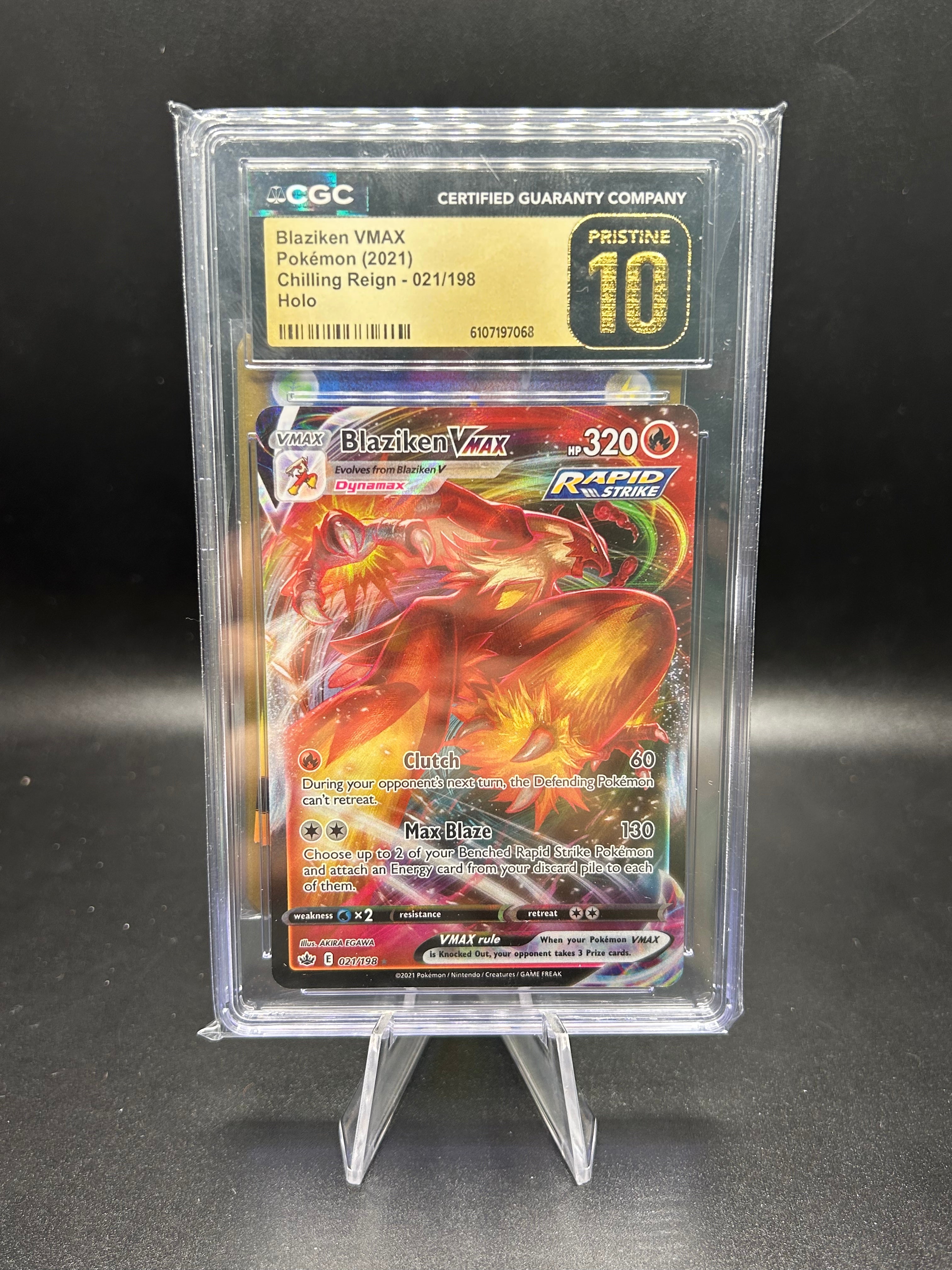 Blaziken VMax Chilling Reign 21/198