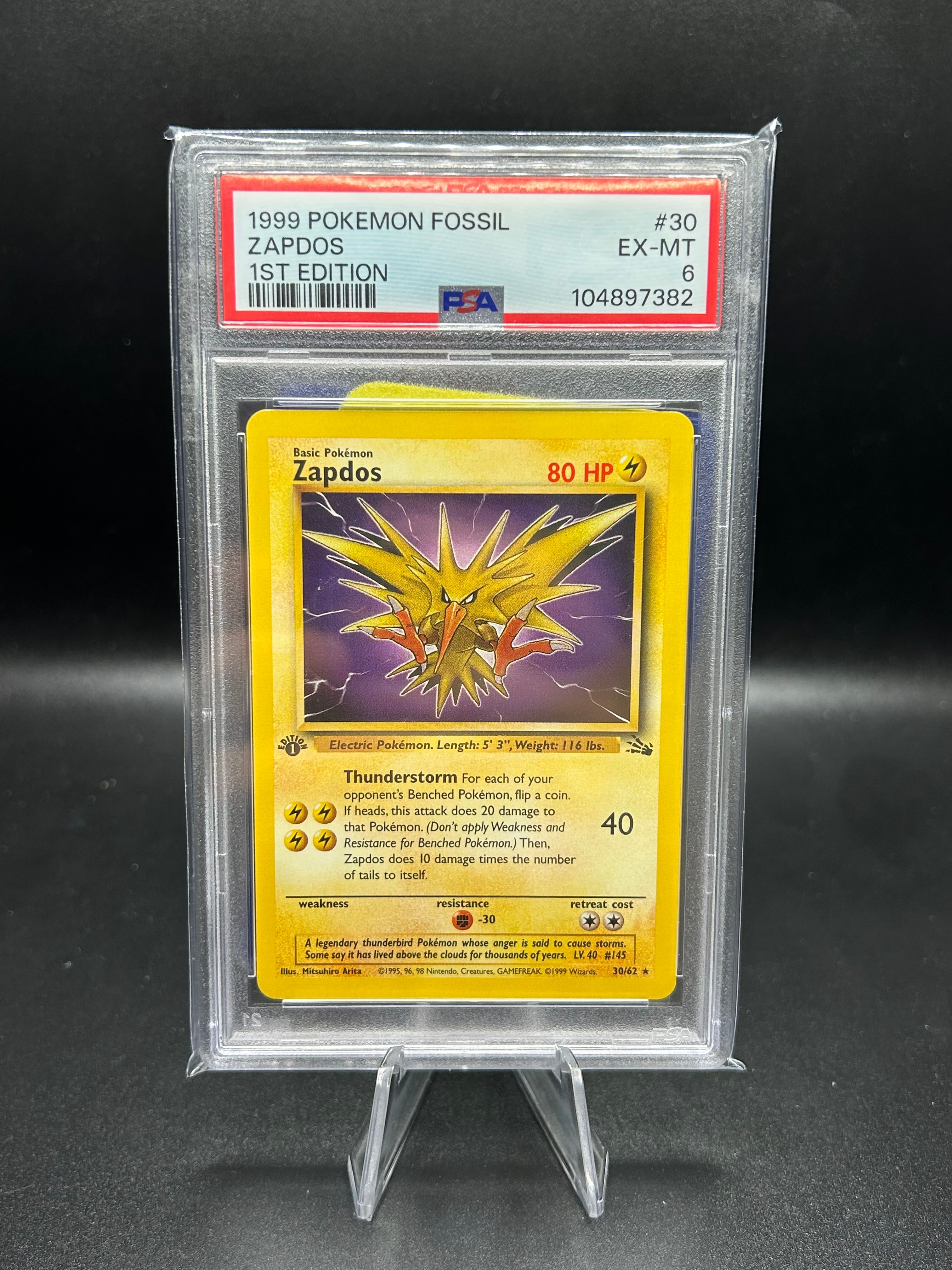 Zapdos Fossil (1st Edition 30/62
