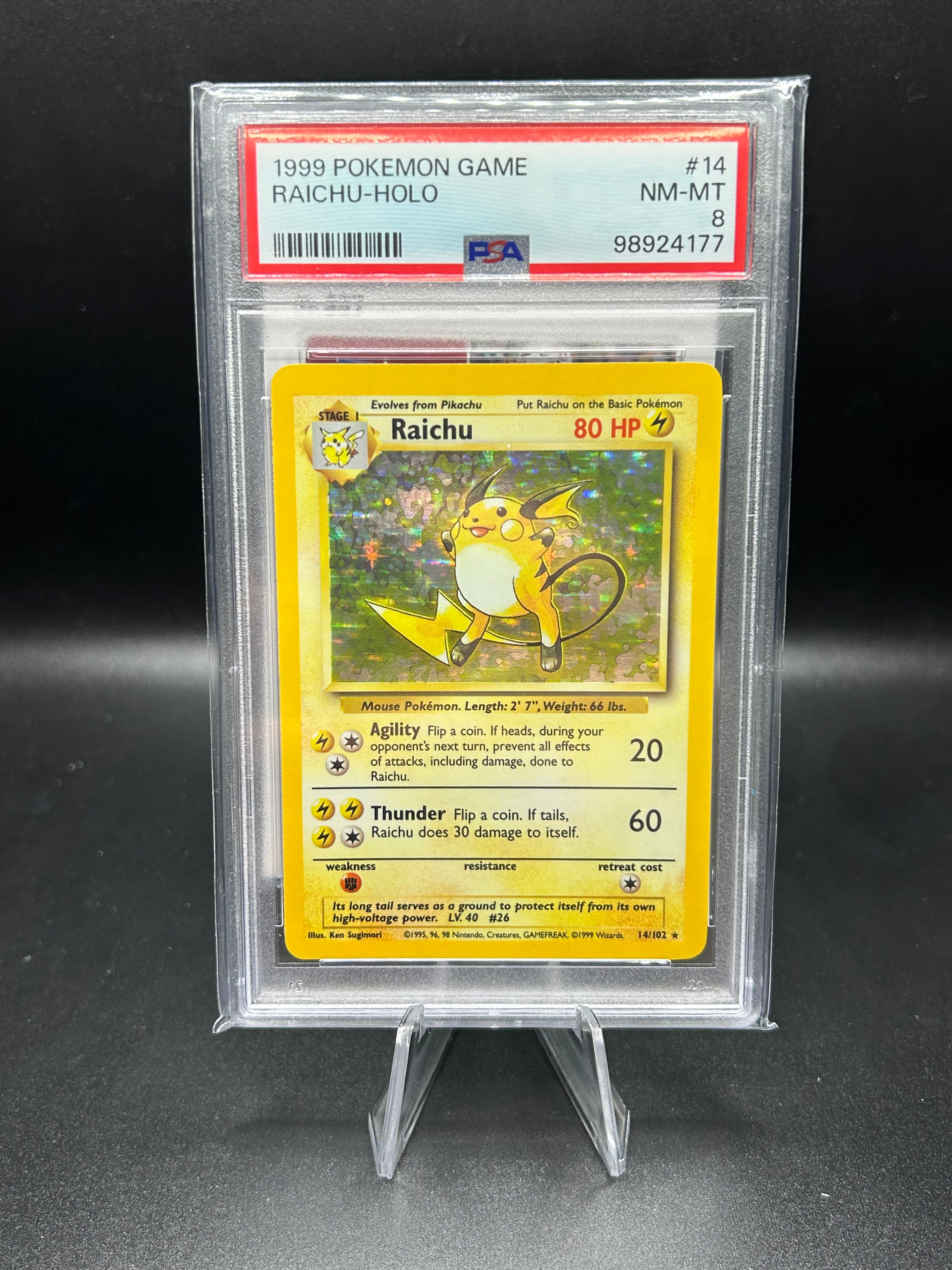 Raichu Base Set (Unlimited) 14/102