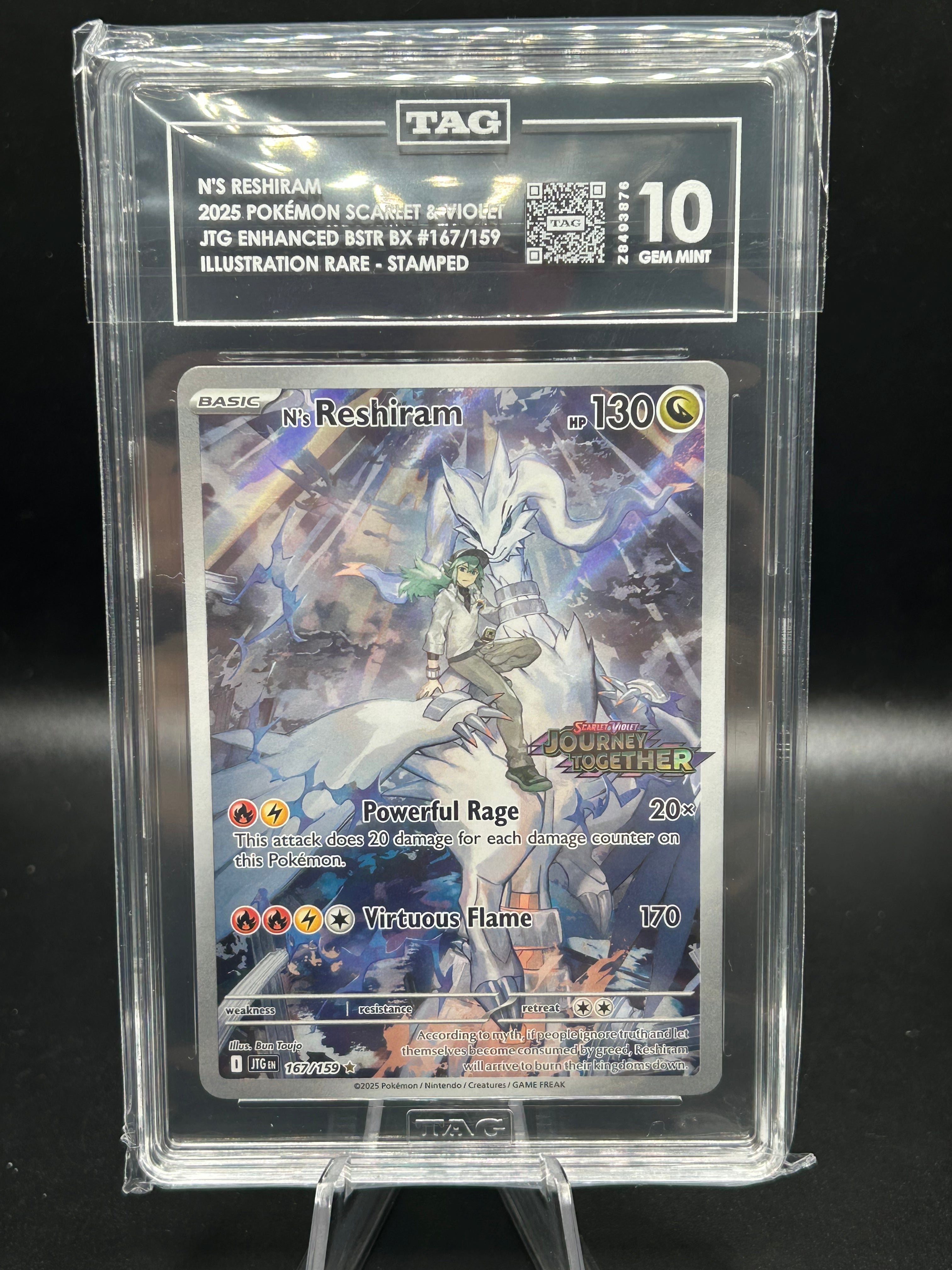 N's Reshiram (Stamped) 167/159 (TAG)