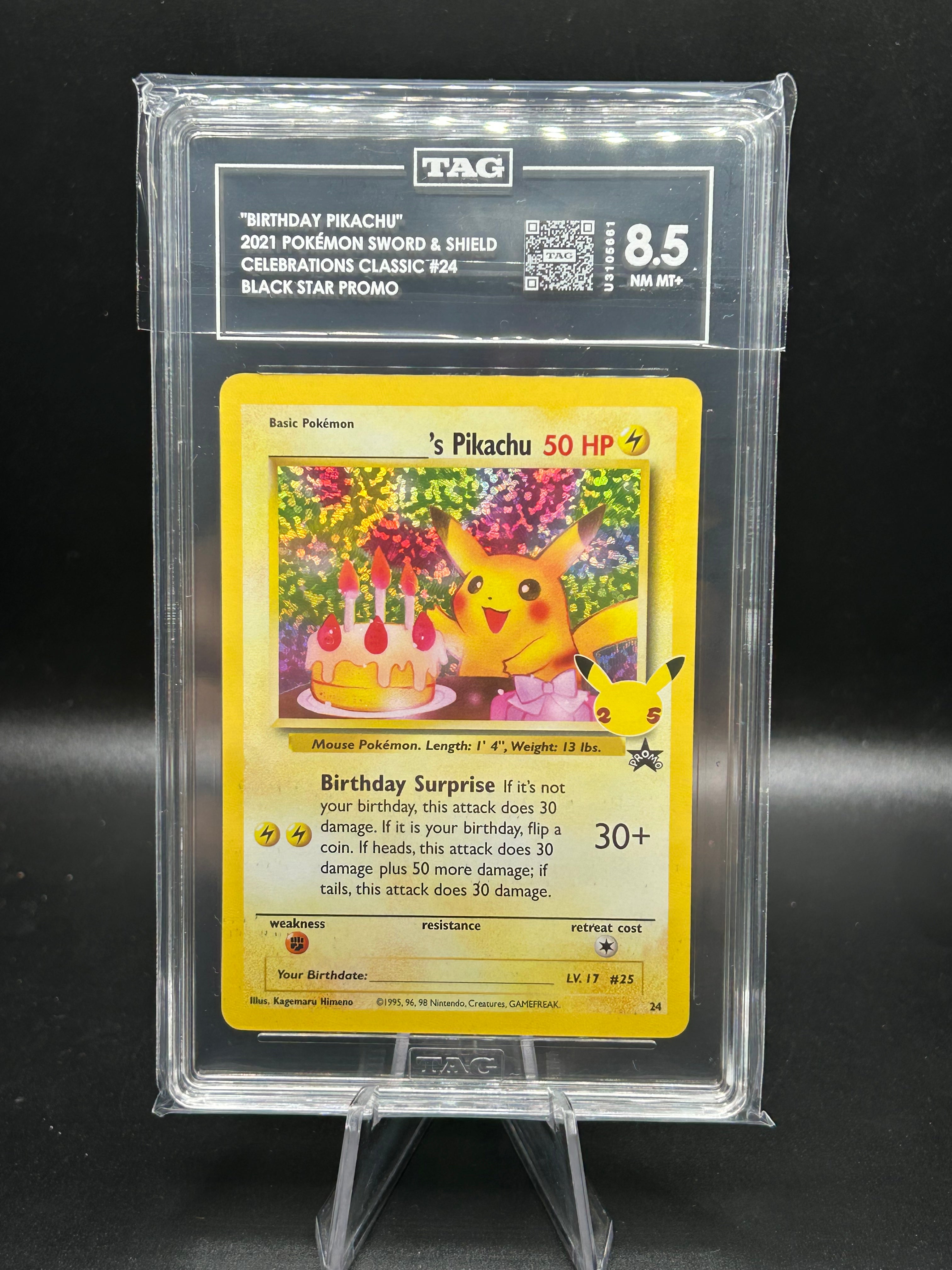 Birthday Pikachu Black Star Promo