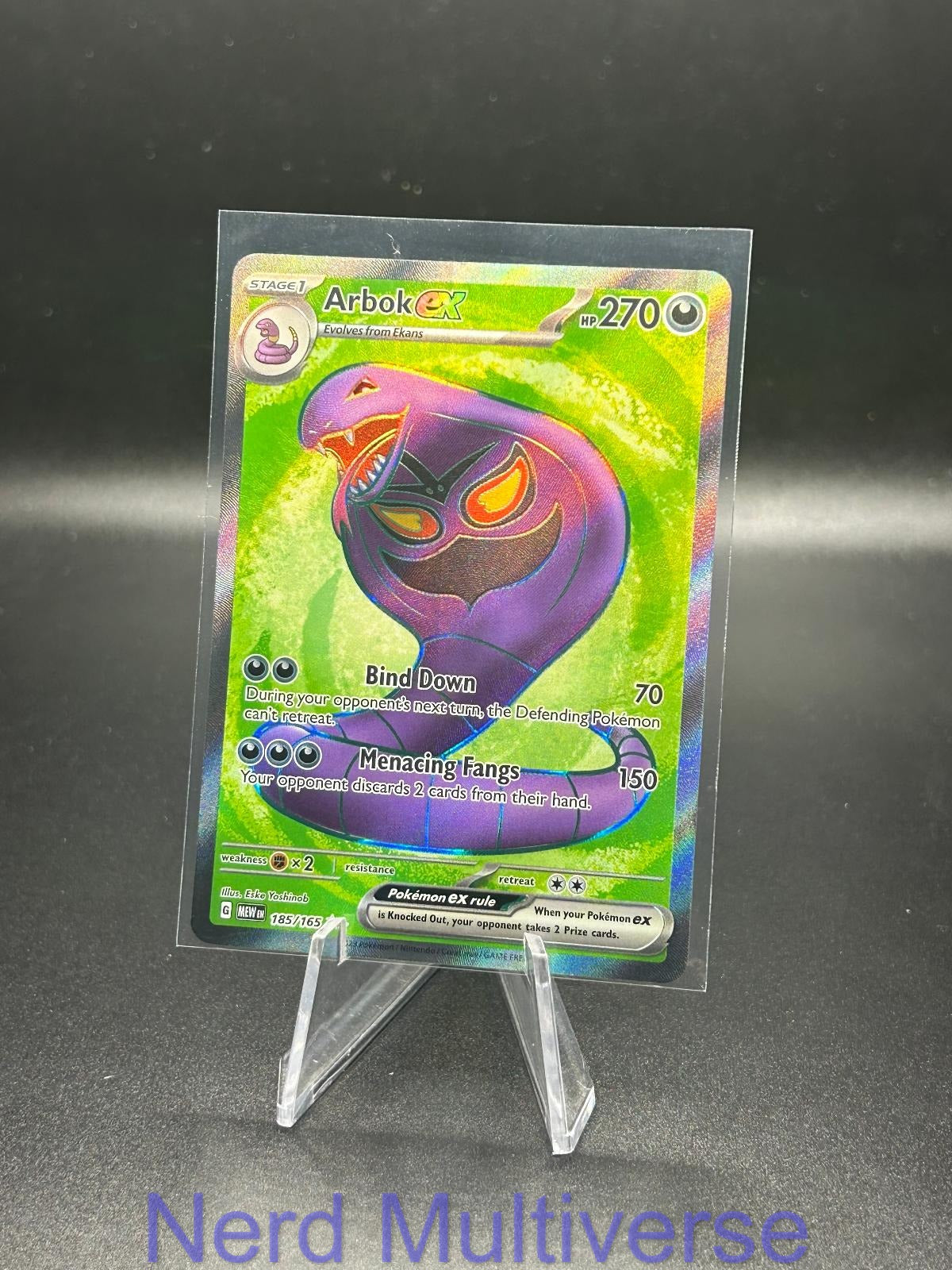 ARBOK EX 185/165 UR 151 POKEMON HOLO NM/M