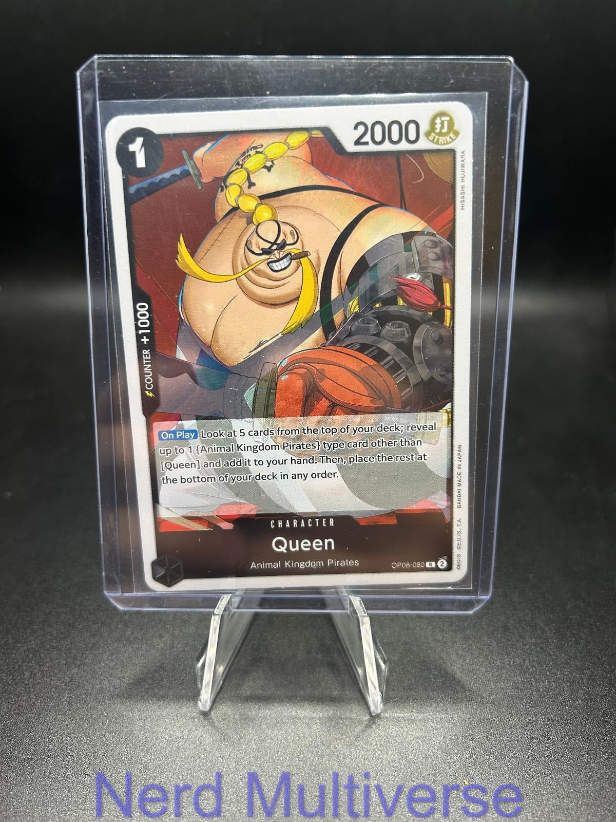 QUEEN OP08-080 R TWO LEGENDS ONE PIECE FOIL NM/M