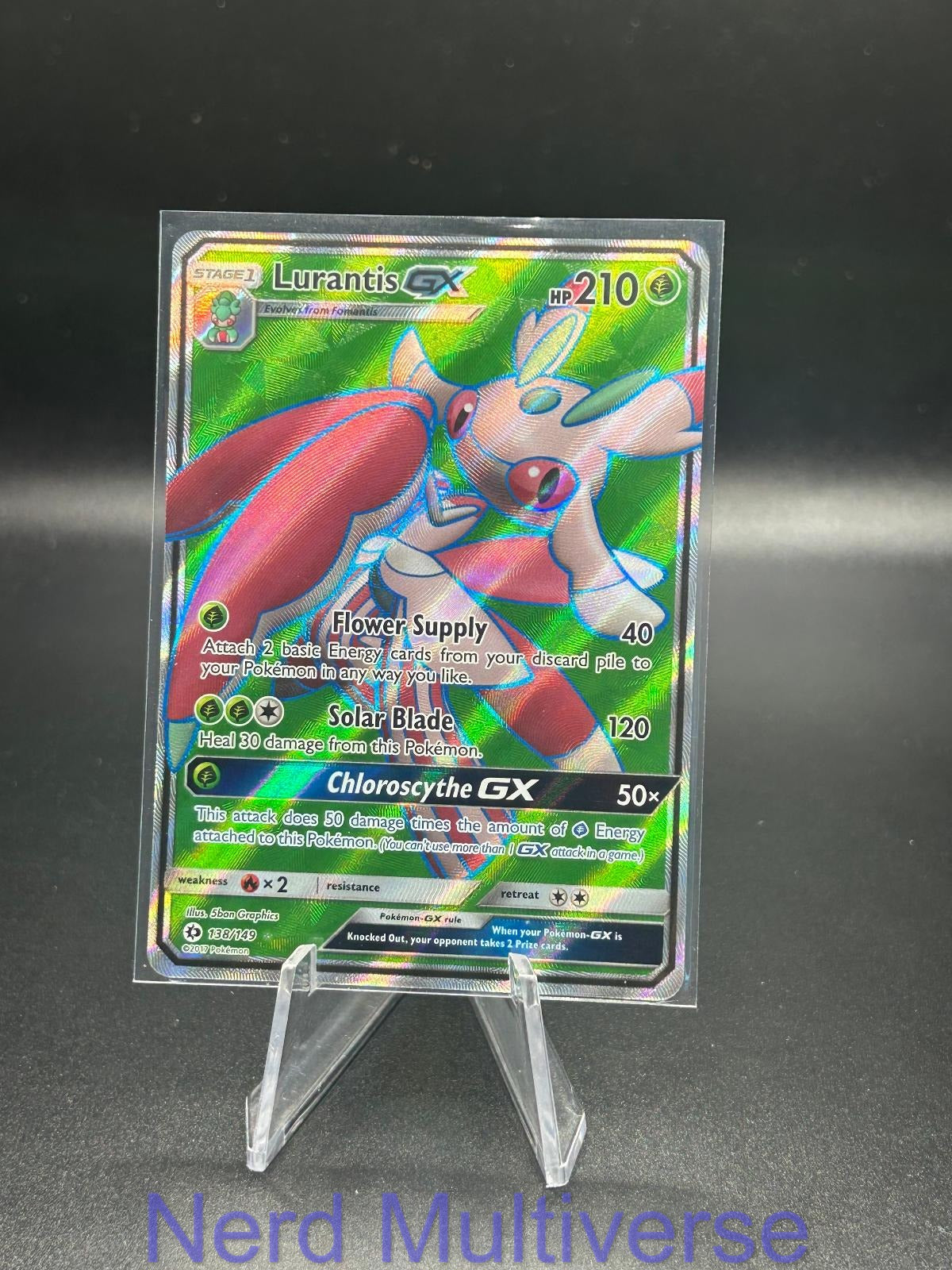 LURANTIS GX (FULL ART) 138/149 HOLO UR SM BASE SET POKEMON NM/M