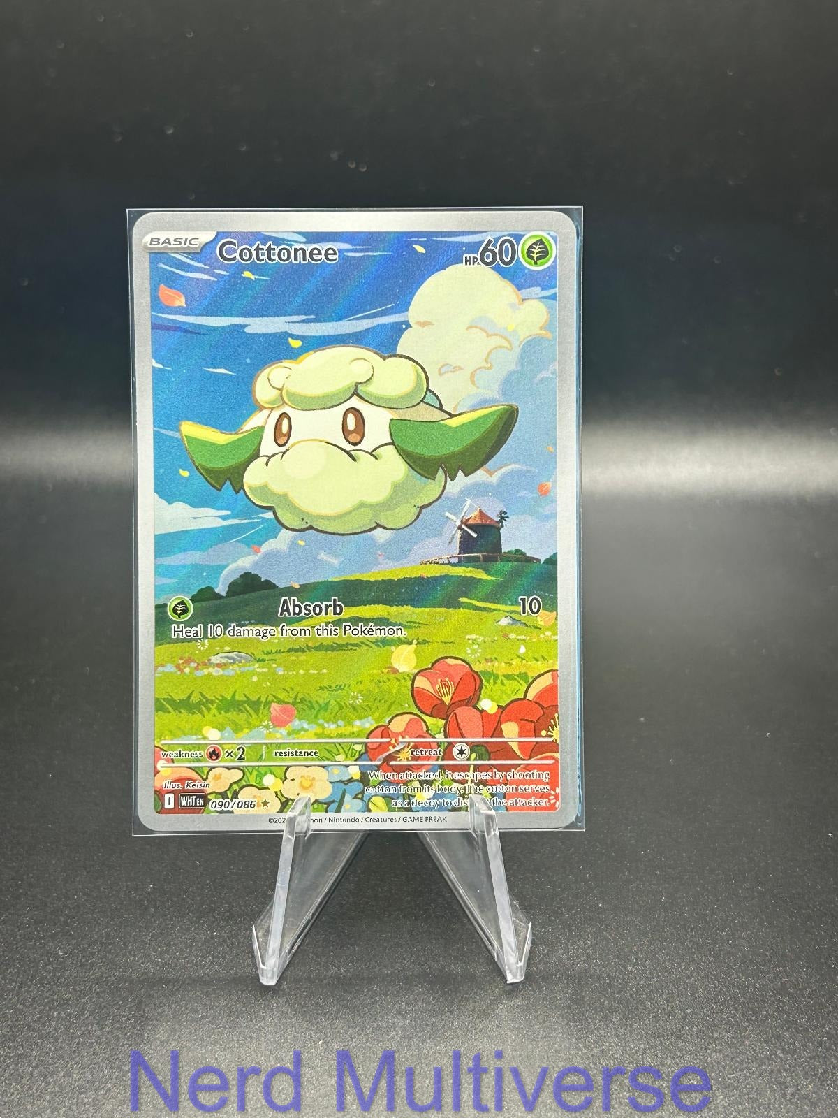 COTTONEE 090/086 IR WHITE FLARE POKEMON HOLO NM/M