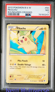 PIKACHU 50/149 BOUNDARIES CROSSED POKEMON PSA 7 243